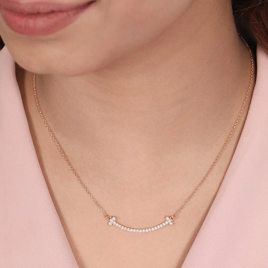Diva Rose Gold Plated 925 Sterling Silver Necklace - Image 2