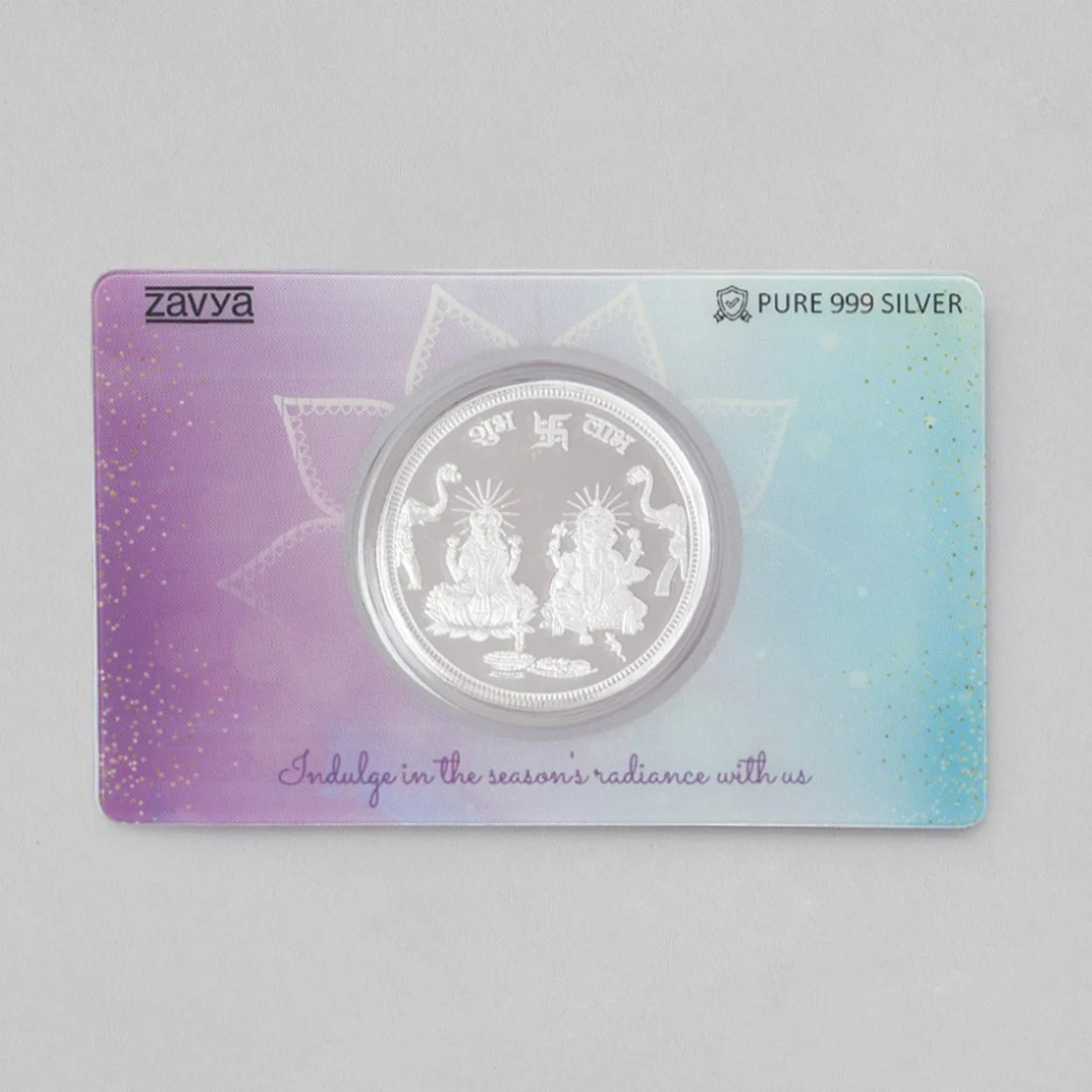 Divine Blessings Ganesh and Lakshmi Ji Silver Plated 999 Sterling Silver Coin - Image 8