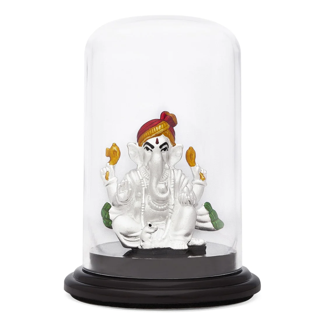 Divine Elegance 999 Silver Rhodium Plated Ganesh Ji Idol - Image 2