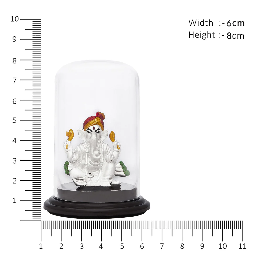 Divine Elegance 999 Silver Rhodium Plated Ganesh Ji Idol - Image 5