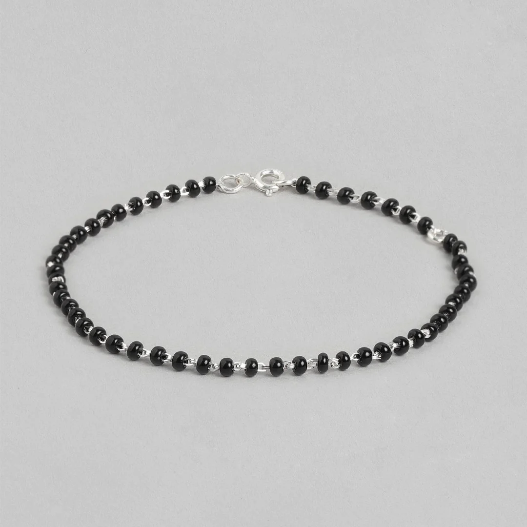 Divine Union Rhodium-Plated 925 Sterling Silver Mangalsutra Bracelet - Image 7