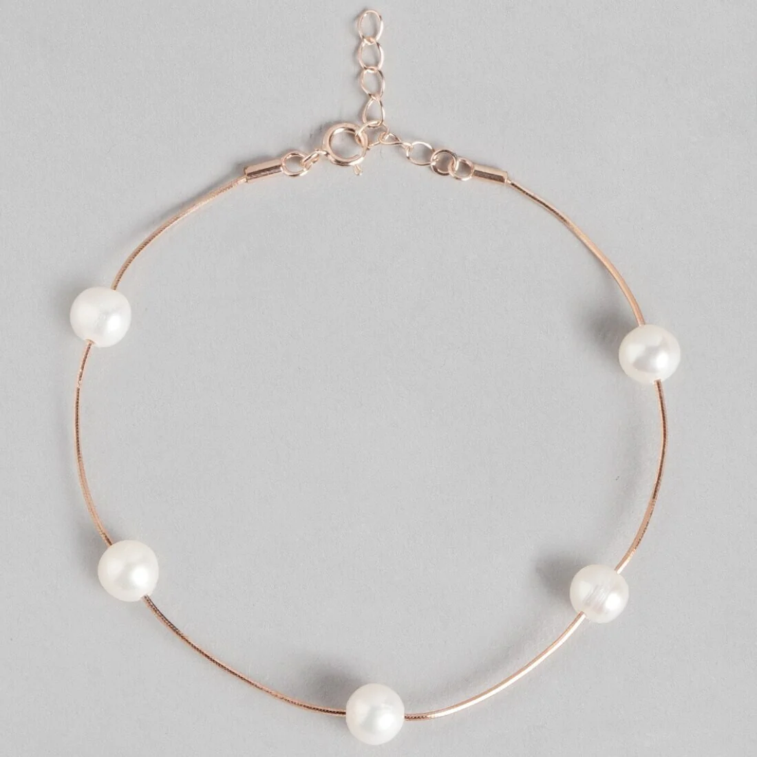 Divine Pearl Rose Gold 925 Silver Bracelet - Image 5