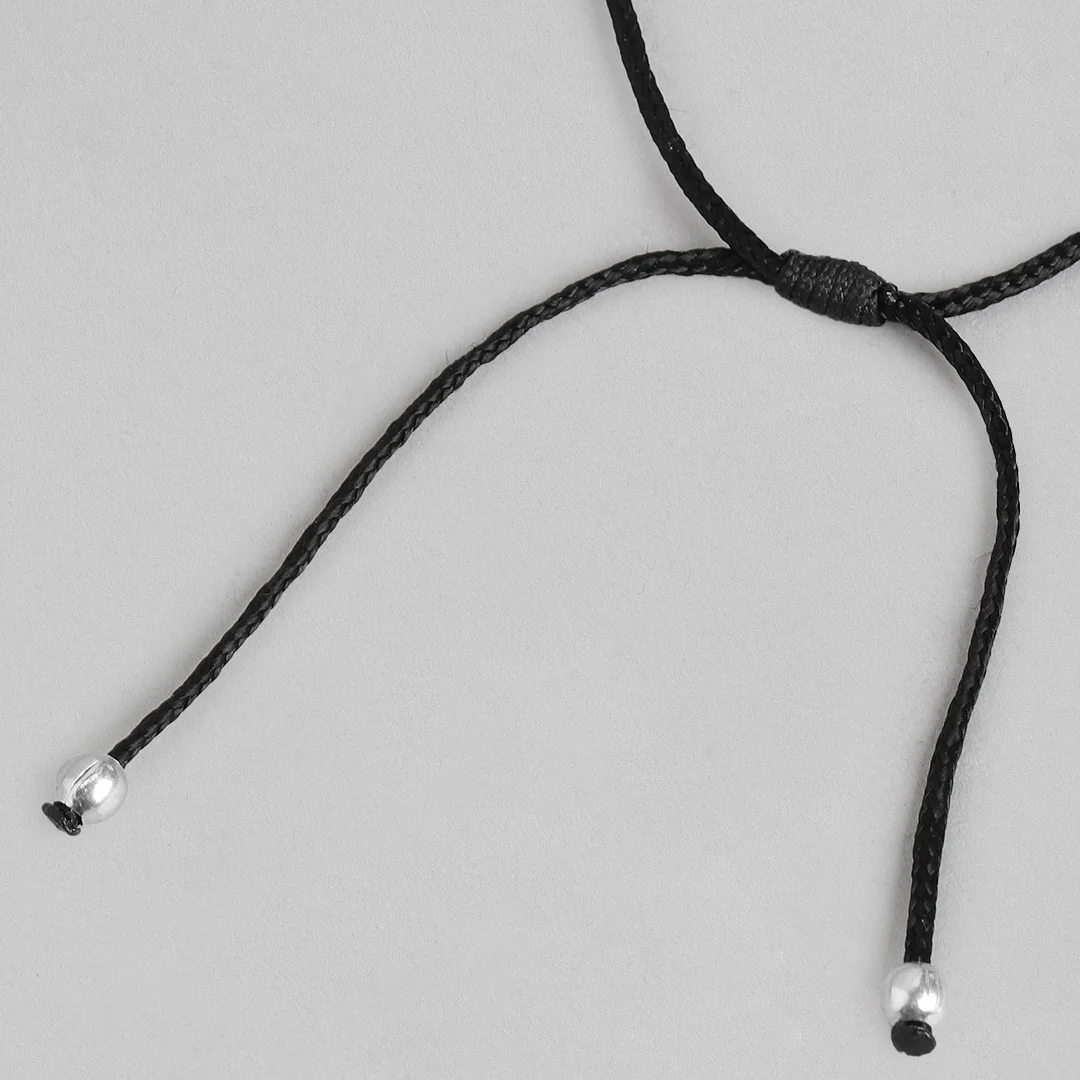 Dolphin Rhodium Plated 925 Sterling Silver Thread Anklet - Image 11