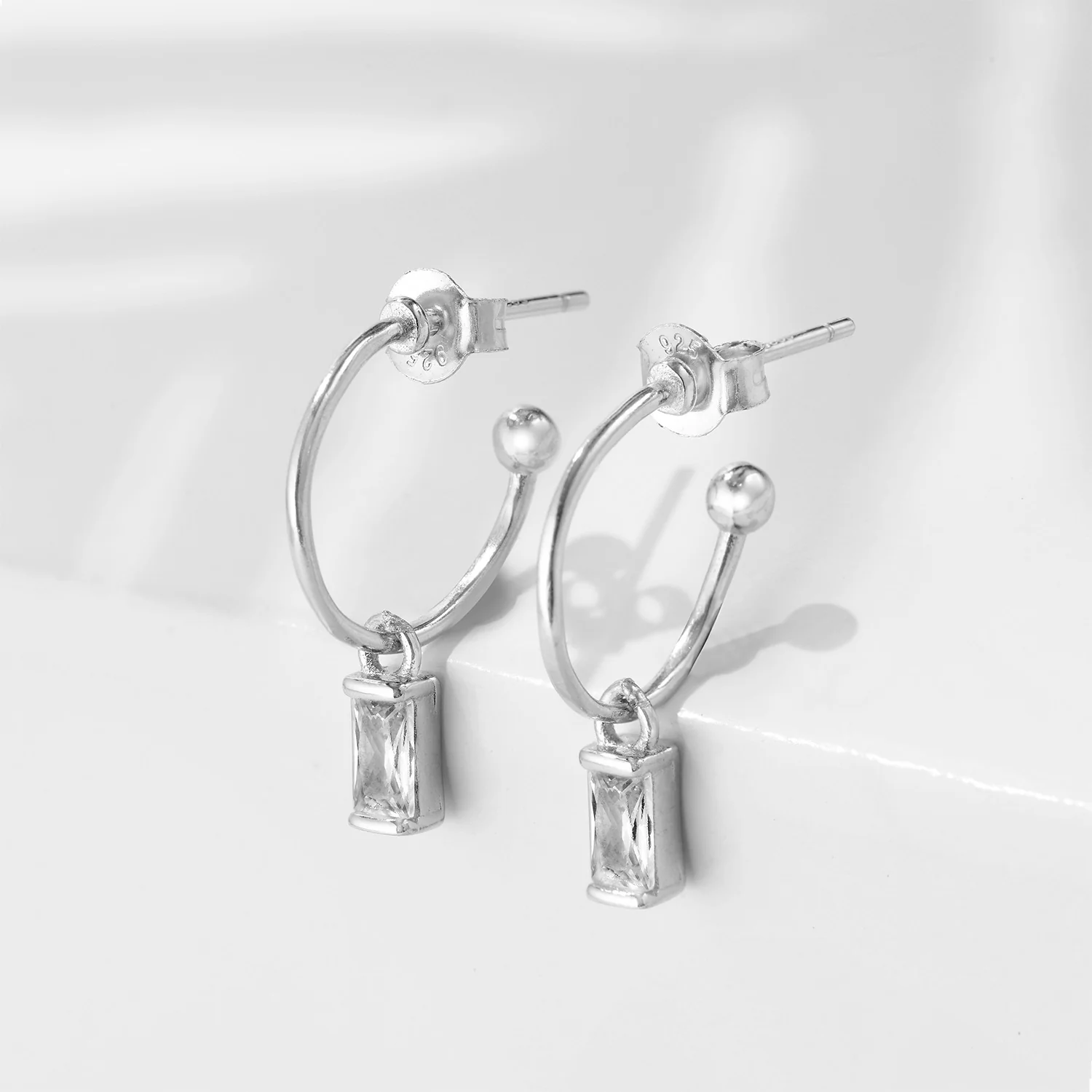 Drop in Decadence Silver 925 Silver Stud Earrings - Image 4