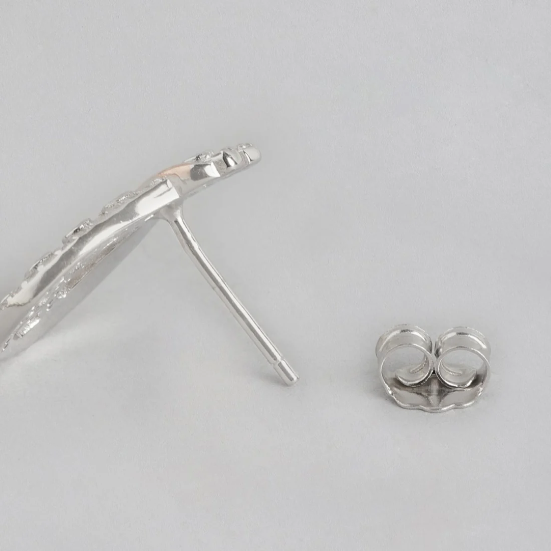 Dual Harmony CZ Brilliance Dual Tone Plated 925 Sterling Silver Earrings - Image 6