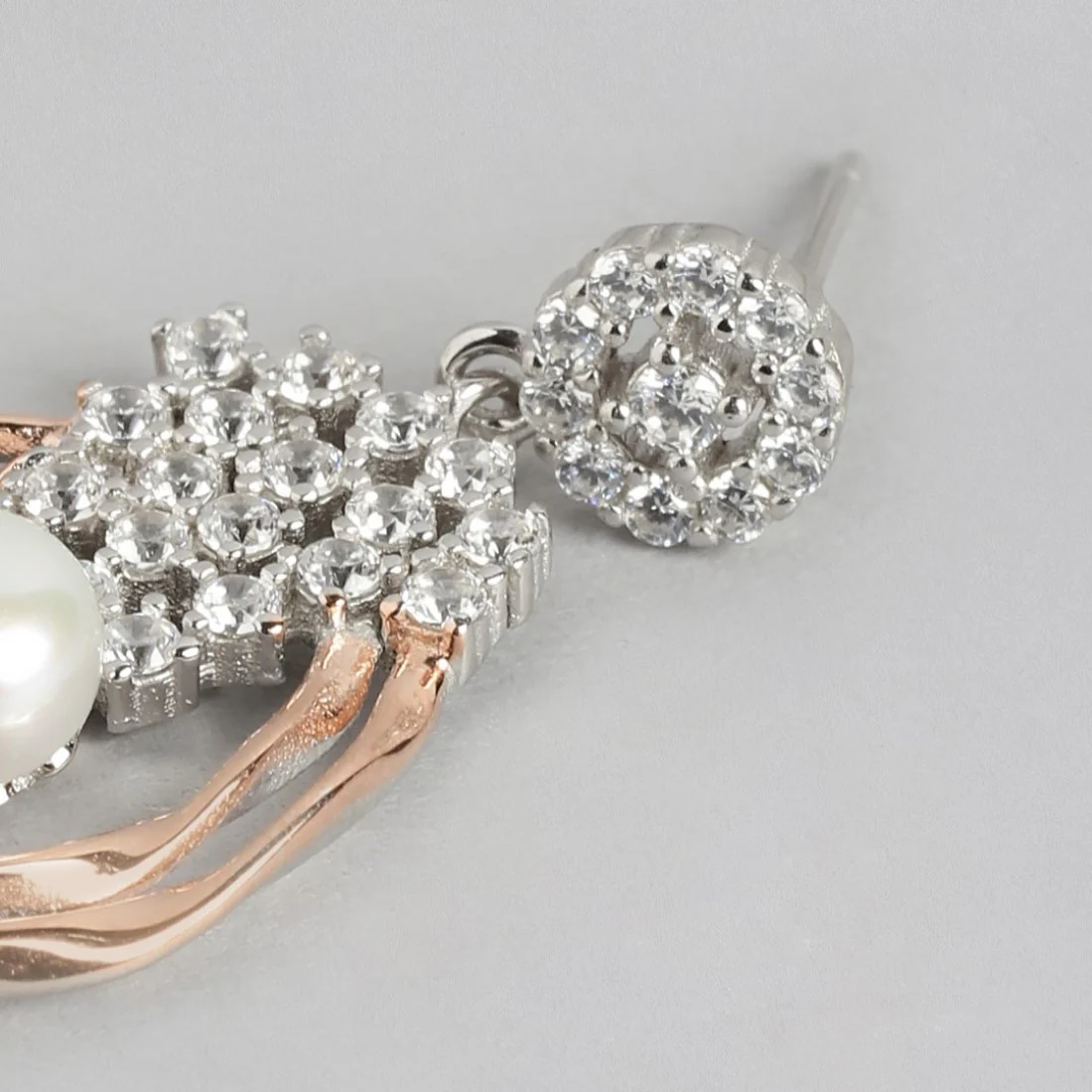 Dual Radiance Brilliance CZ 925 Sterling Silver Earrings - Image 3