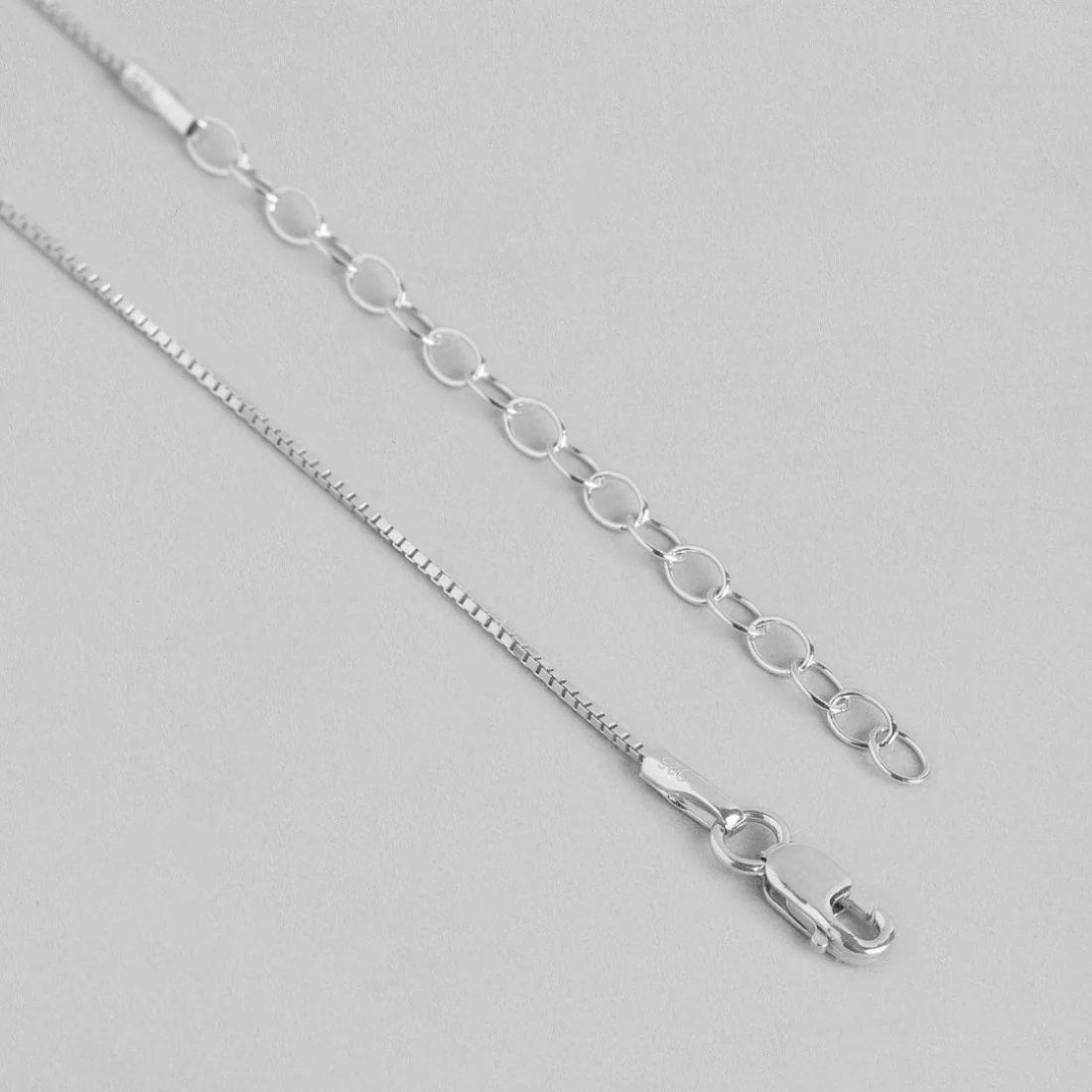 Dual Tone CZ Abstract Elegance 925 Sterling Silver Pendant with Chain - Image 8