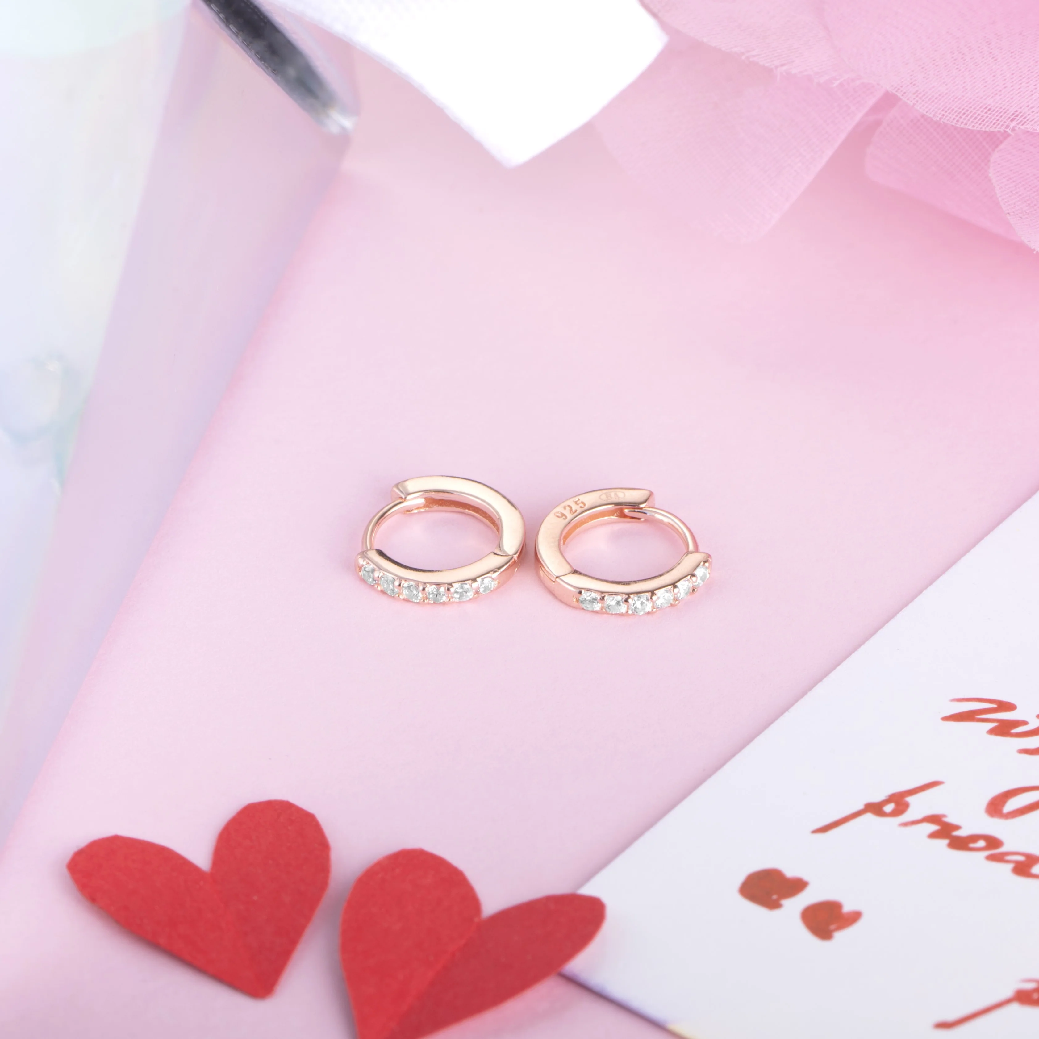 Timeless Radiance- The Classic Moment Hoop 925 Silver Earrings Gift Hamper - Image 2