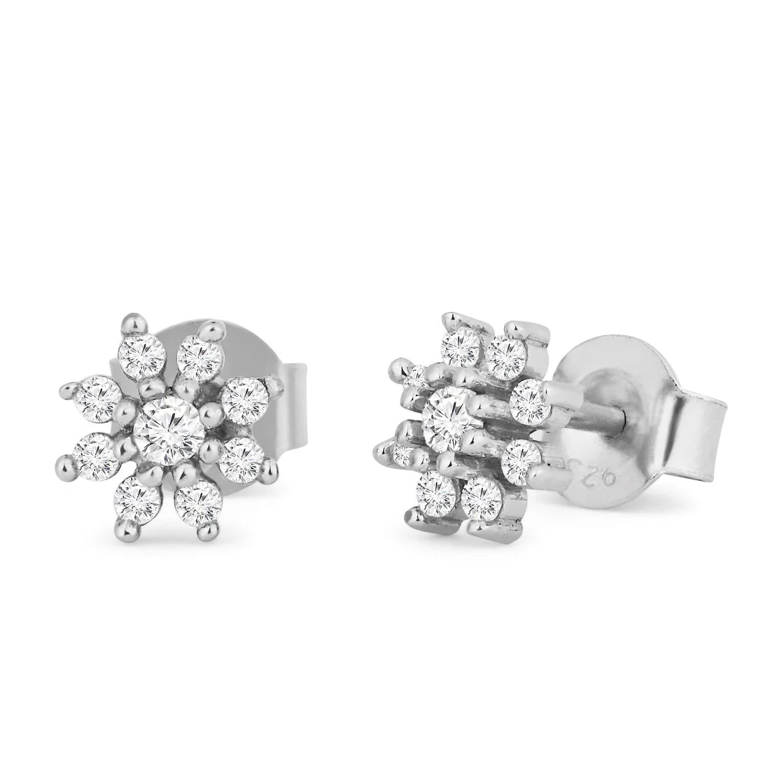 Celestial Blooms Nakshatra Floral Studs 925 Silver Earrings Gift Hamper - Image 4