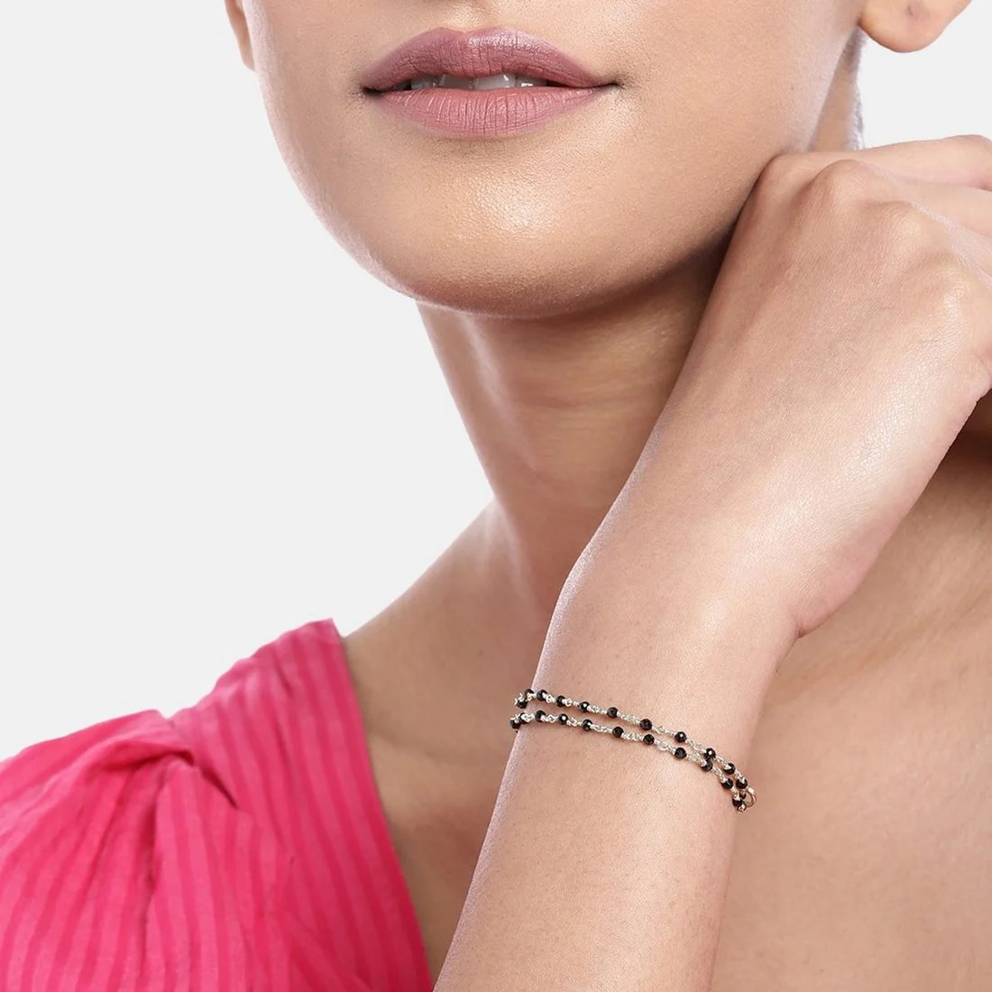 Elegant Linkage 925 Sterling Silver Bracelet - Image 2