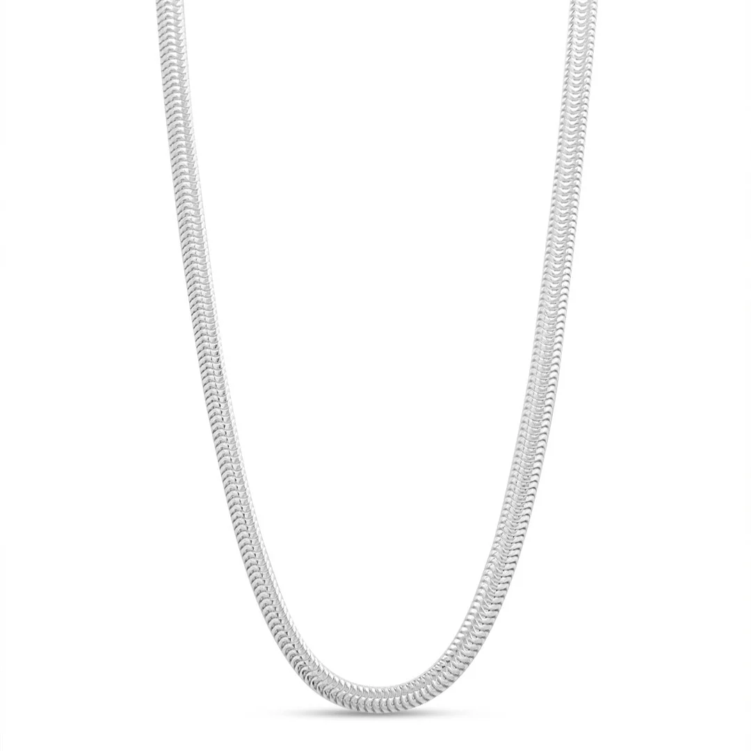 Elegant Men's 925 Sterling Silver Snake Chain - Image 5