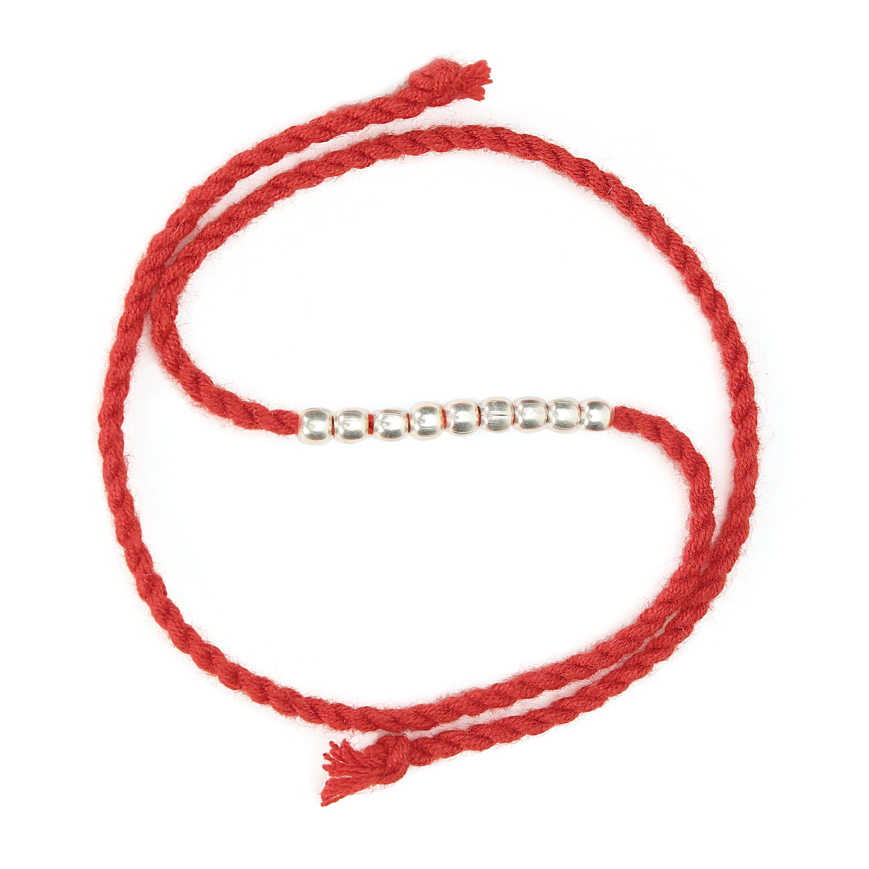 Elegant Rhodium and Gold Plated 925 Sterling Silver Beaded Rakhi Combo - Image 10