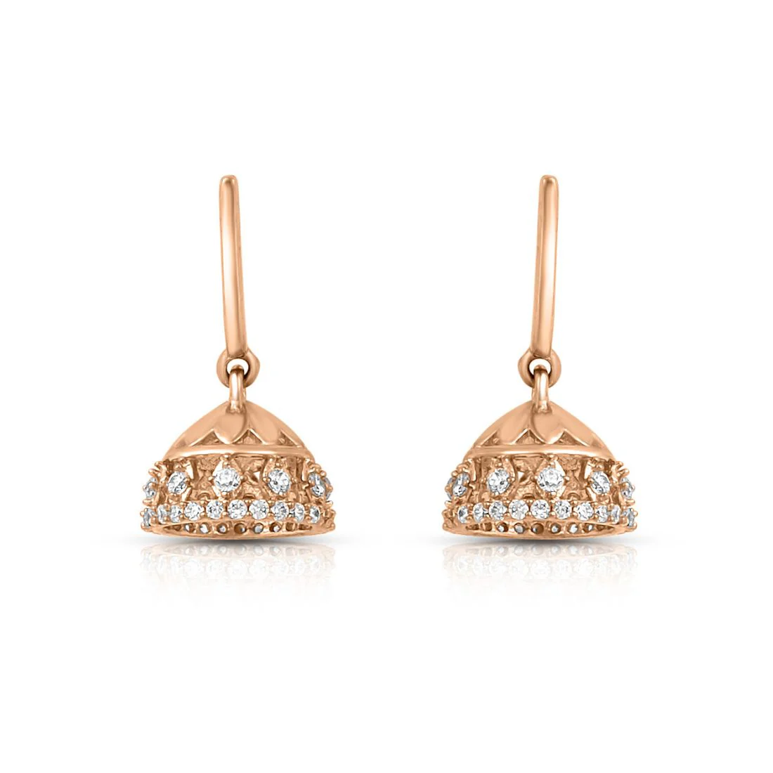 Elegant Rose Gold Plated 925 Sterling Silver Earrings - Image 4