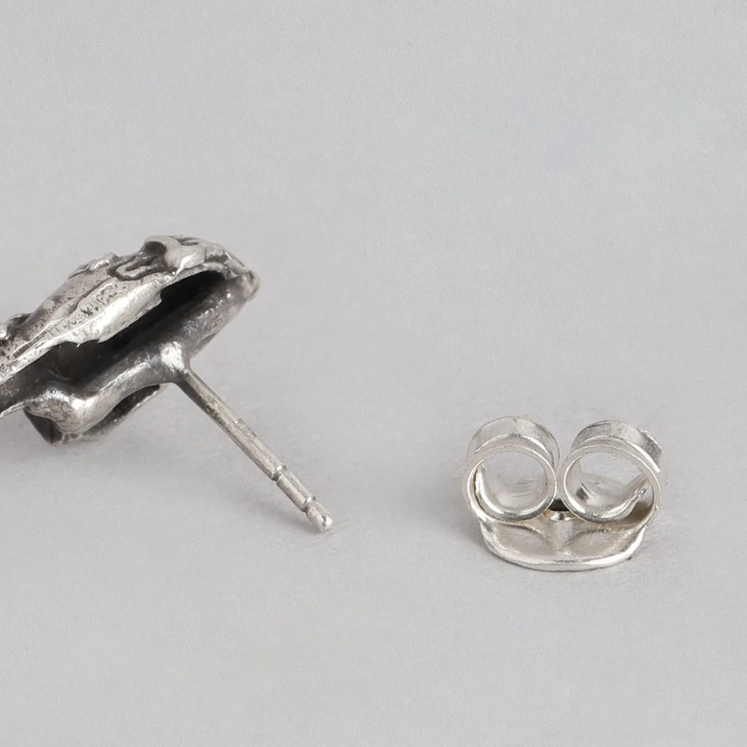 Elephant Oxidised 925 Sterling Silver Drop Earrings - Image 6