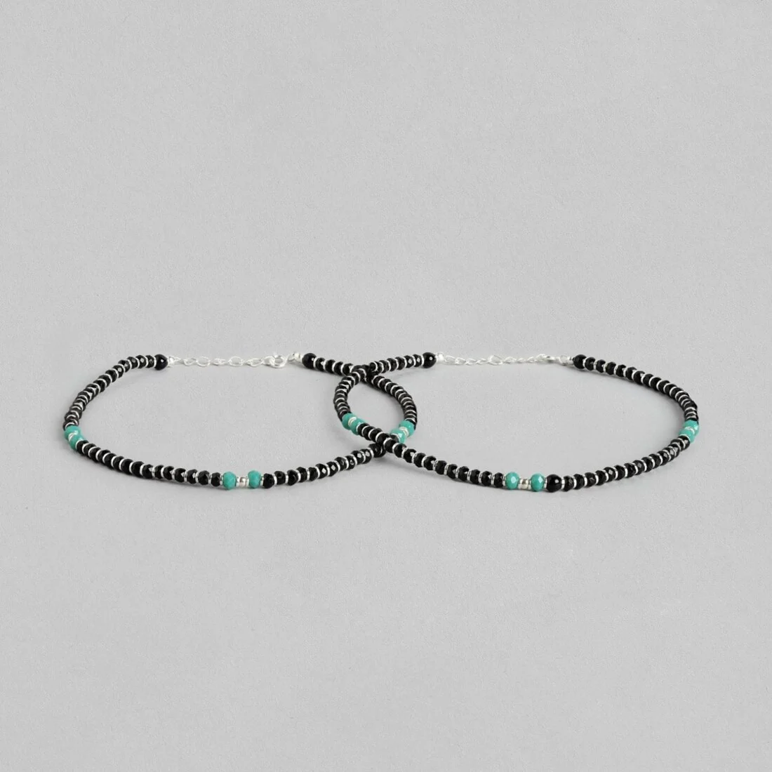 Enchanting Harmony Rhodium Plated 925 Sterling Silver Anklet - Image 5