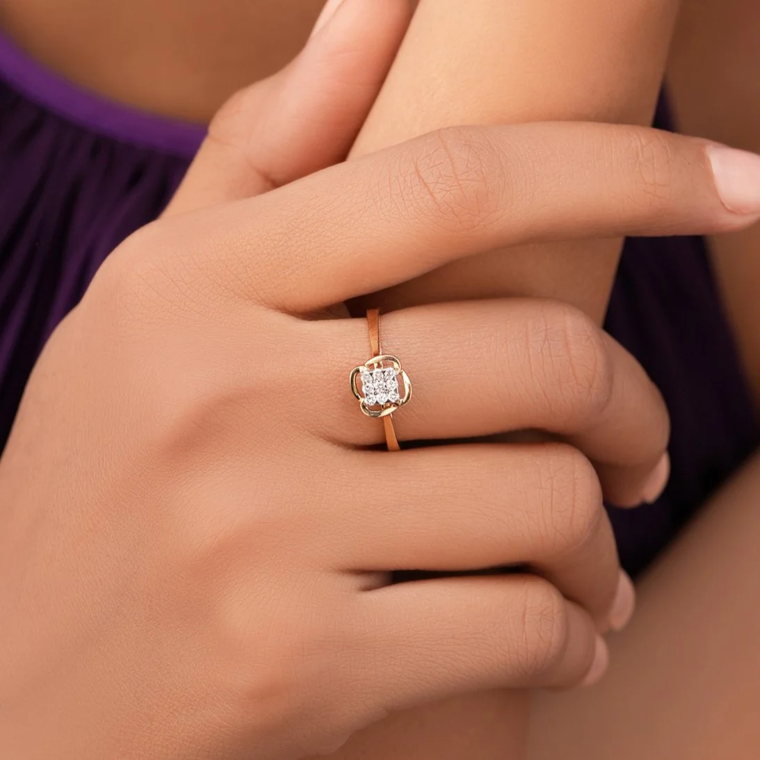 Mystic Gold Ring with Lab-Grown Diamonds - Image 2