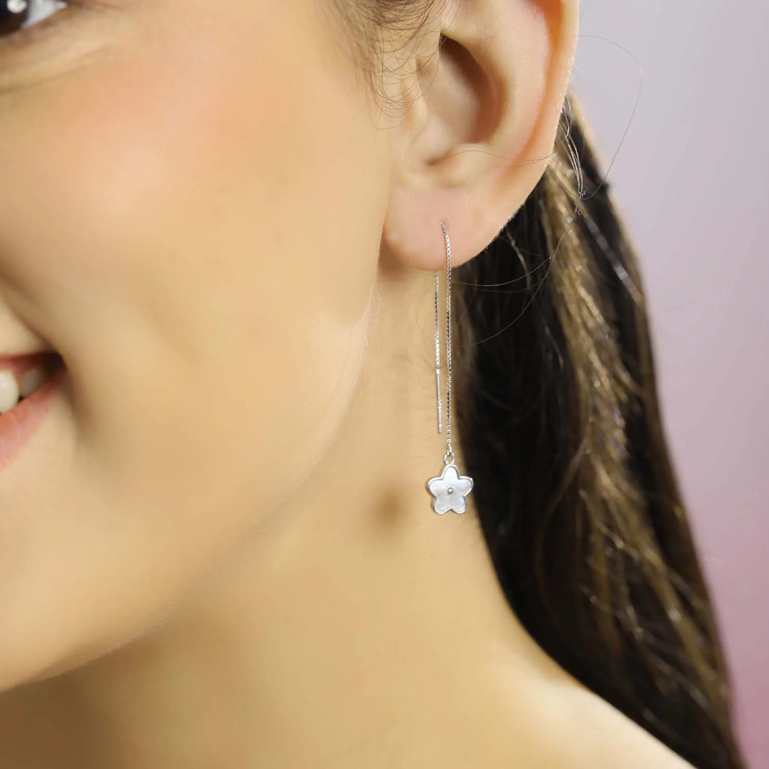 Enchanting Sui Dhaga 925 Silver Earrings - Image 3