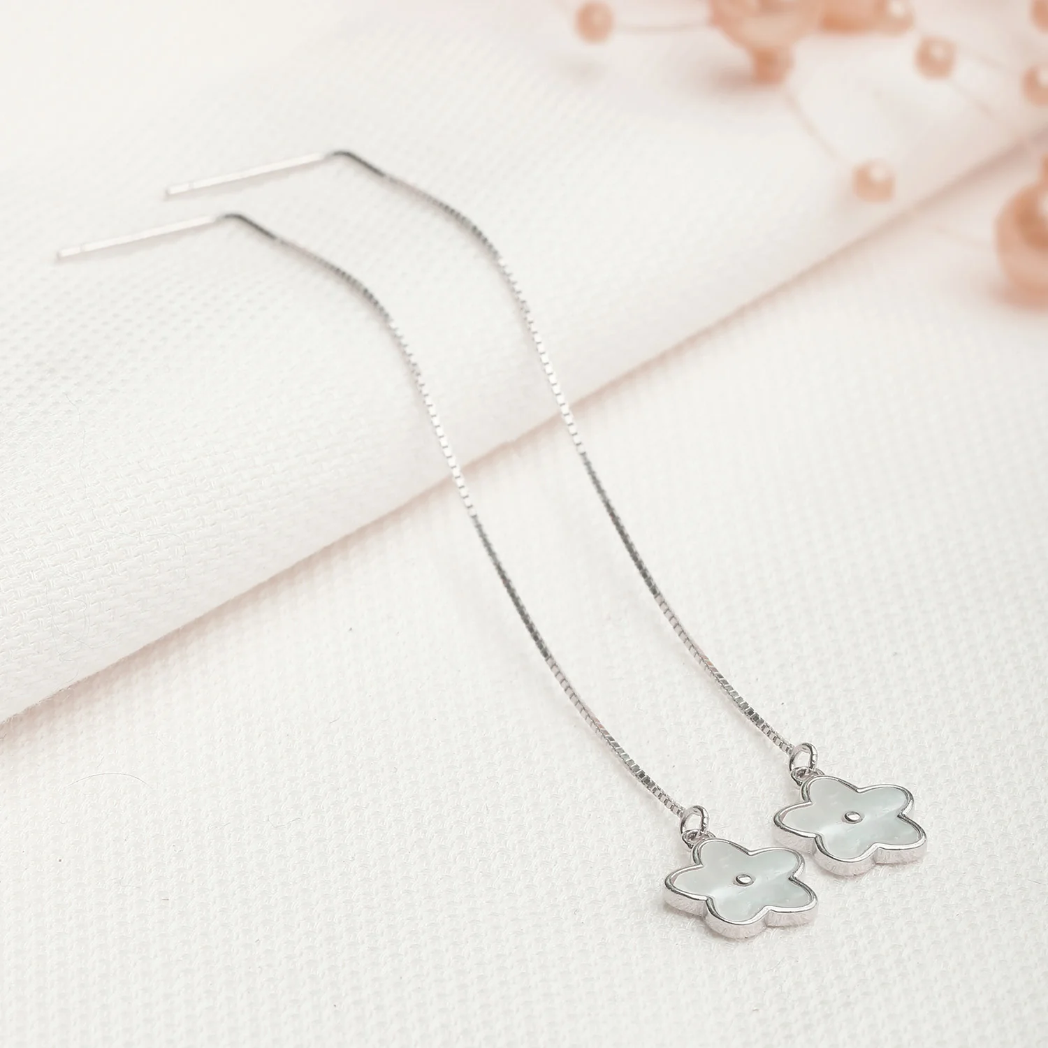 Enchanting Sui Dhaga 925 Silver Earrings - Image 4
