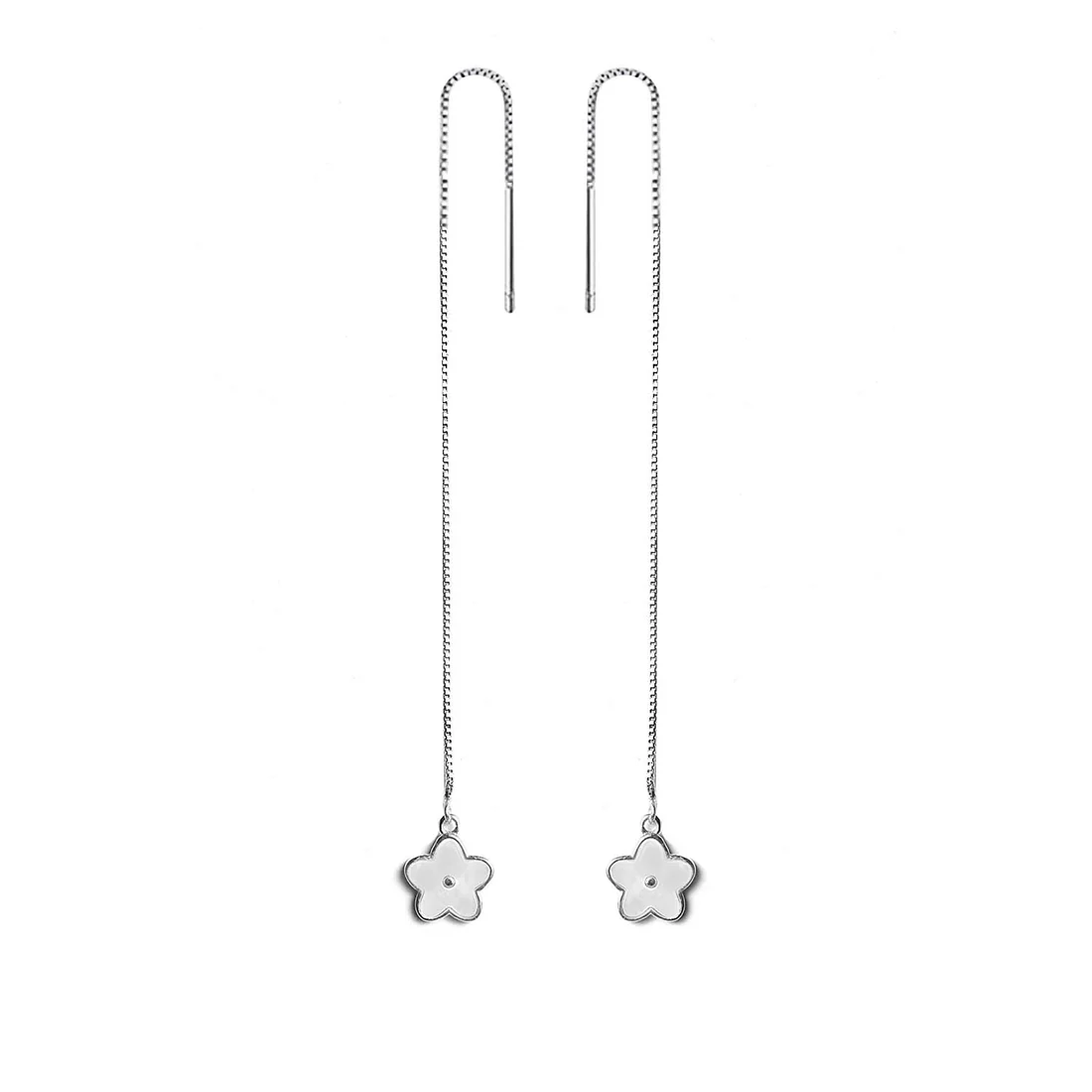 Enchanting Sui Dhaga 925 Silver Earrings - Image 5
