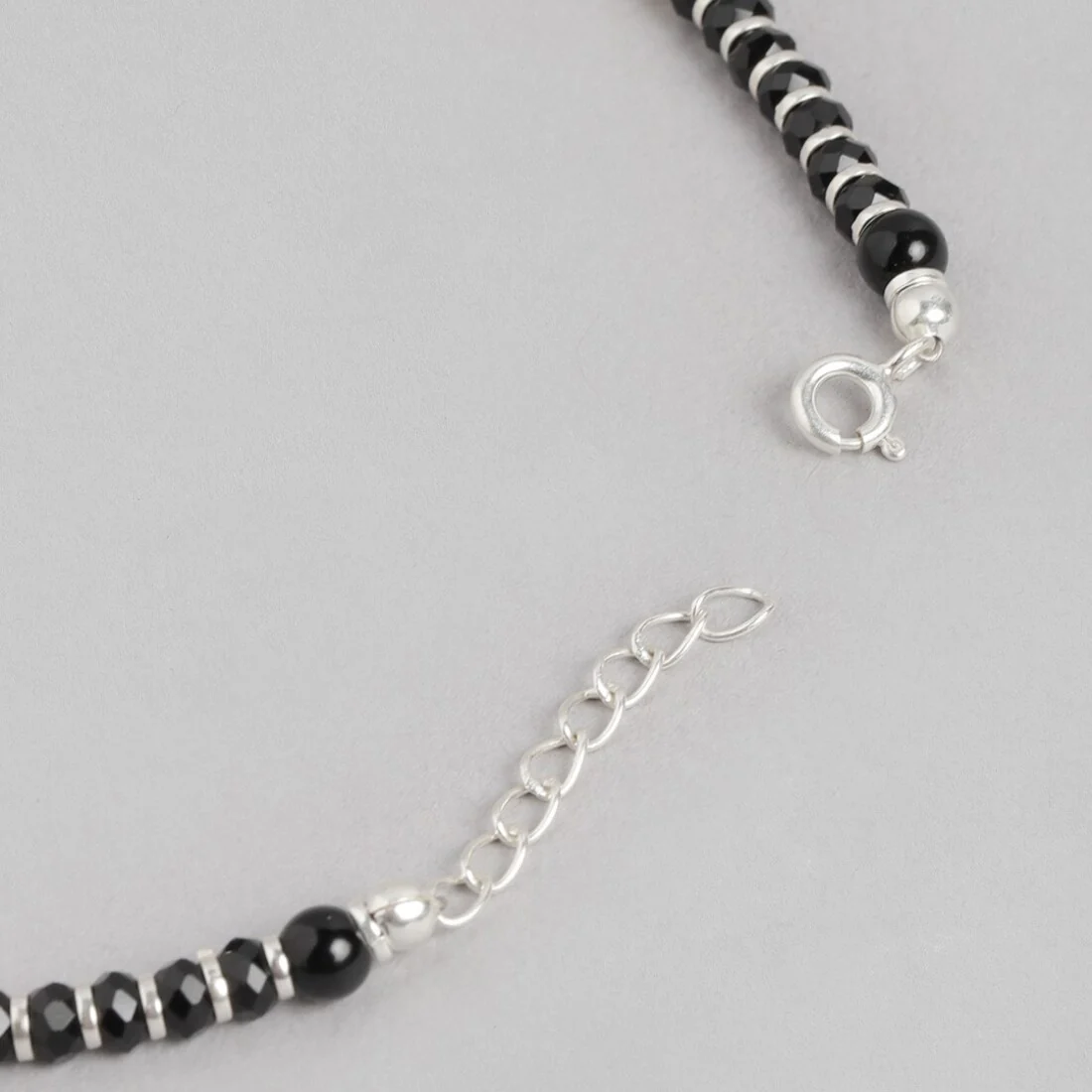 Enigmatic Serenity Rhodium Plated 925 Sterling Silver Anklet - Image 7