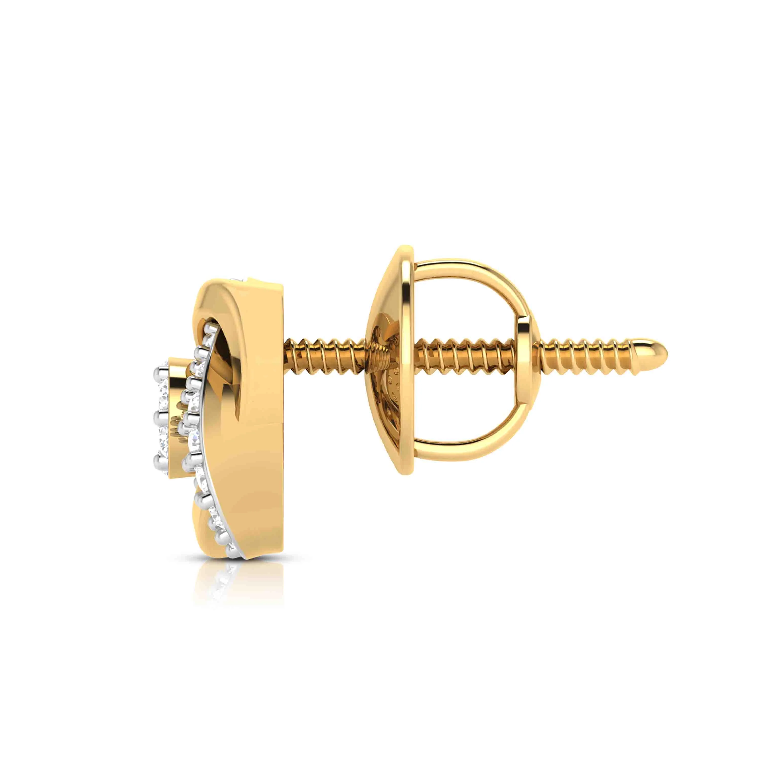 Eternal Knot Lab-Grown Diamond Stud Earrings - Image 5