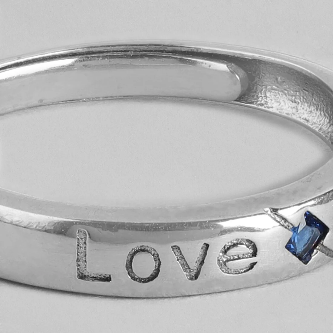 Eternal Love 925 Sterling Silver Love Pattern Ring for Him (Adjustable) - Image 7