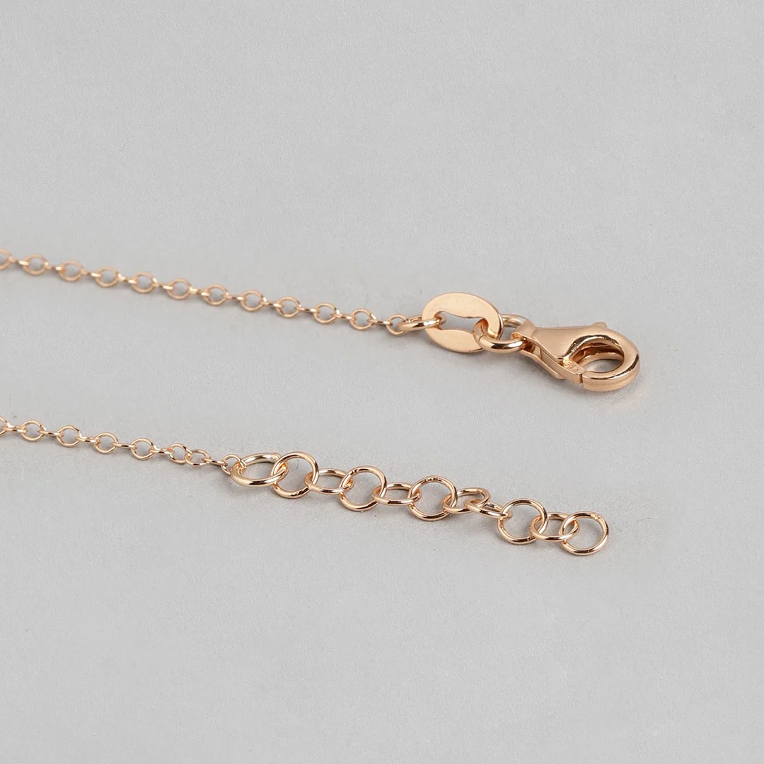 Eternal Rose Gold Radiance 925 Sterling Silver Infinity Chain Anklet - Image 8