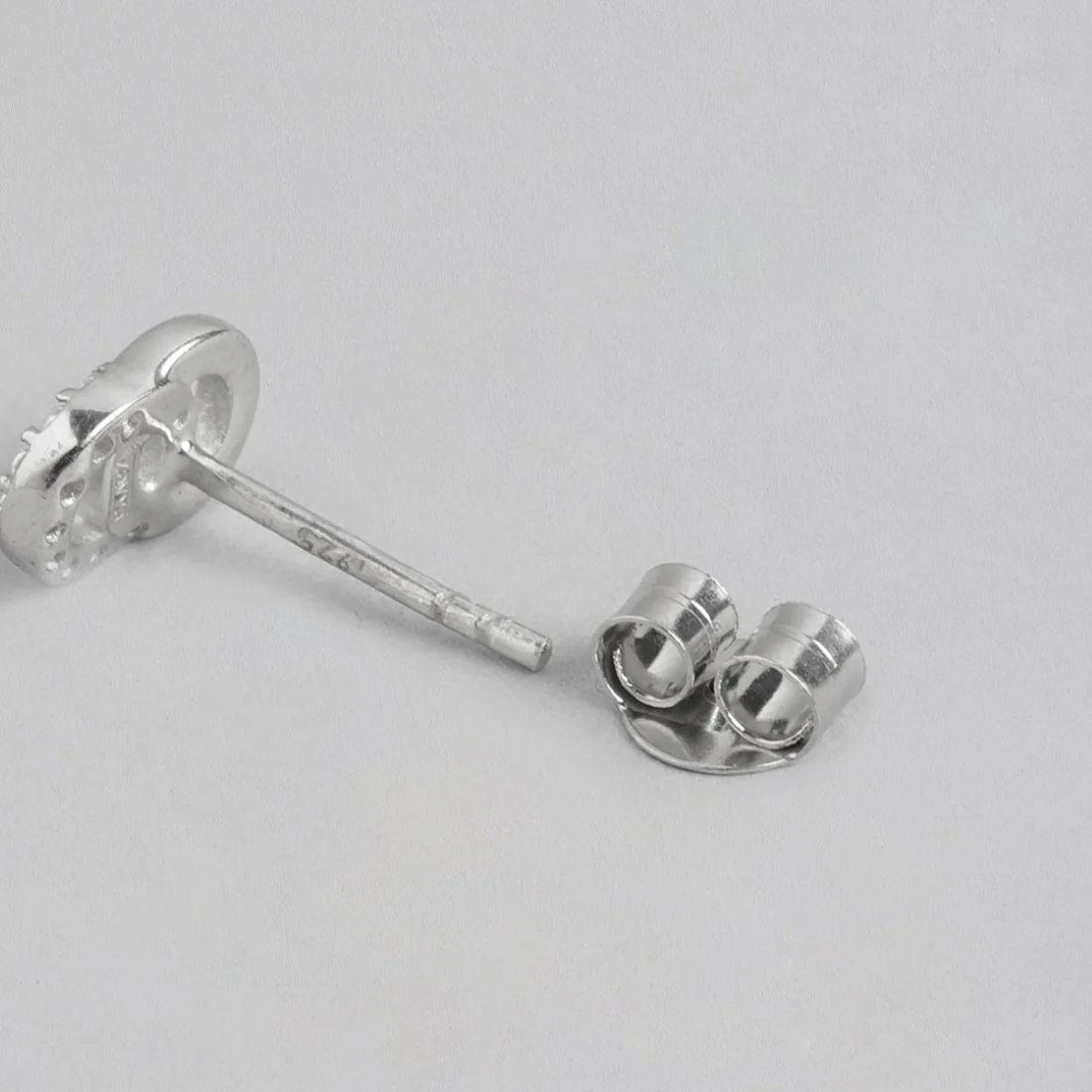 Eternal Sparkle 925 Sterling Silver Rhodium-Plated Infinity Earrings - Image 5