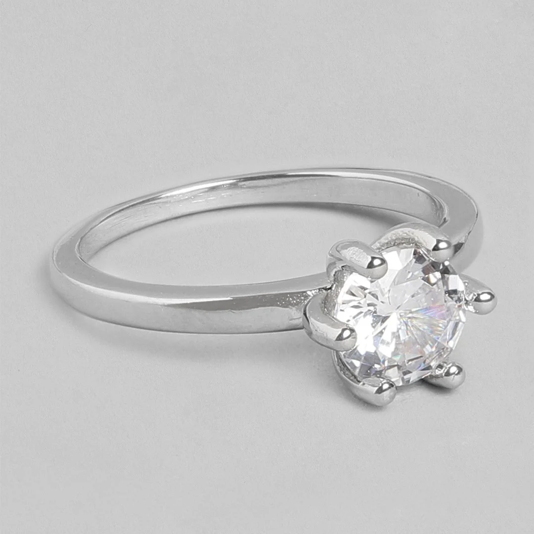 Eternal Unity Rhodium-Plated 925 Sterling Silver Couple Ring (Adjustable) - Image 9