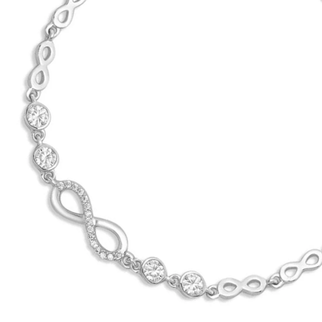 Infinity 925 Silver Bracelet - Valentines Edition With Gift Box - Image 9