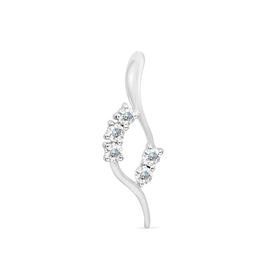 Lily Gold Pendant with Lab-Grown Diamonds without Chain - Image 4
