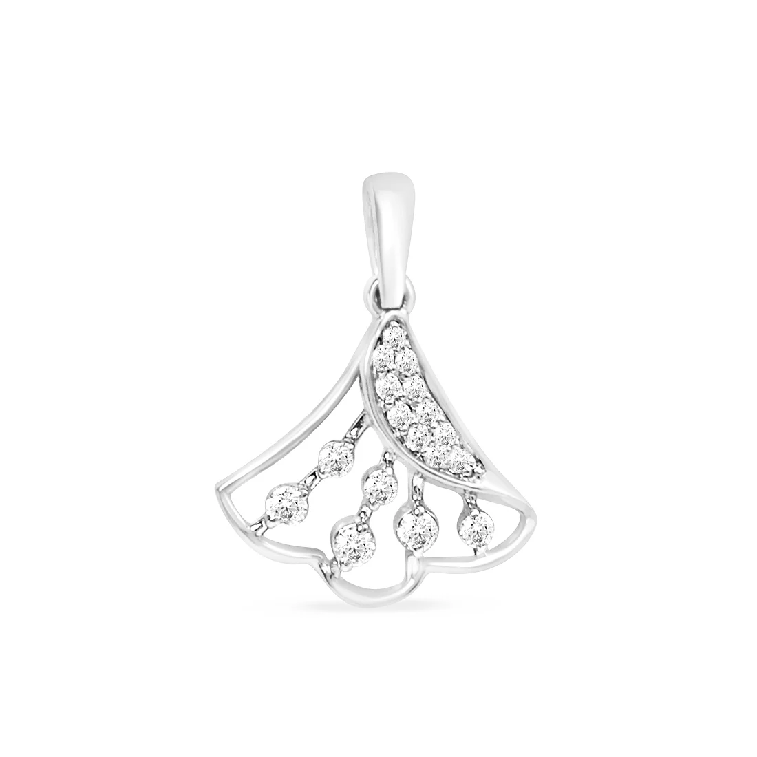 Serene Charm Gold Pendant with Lab-Grown Diamonds without Chain - Image 4