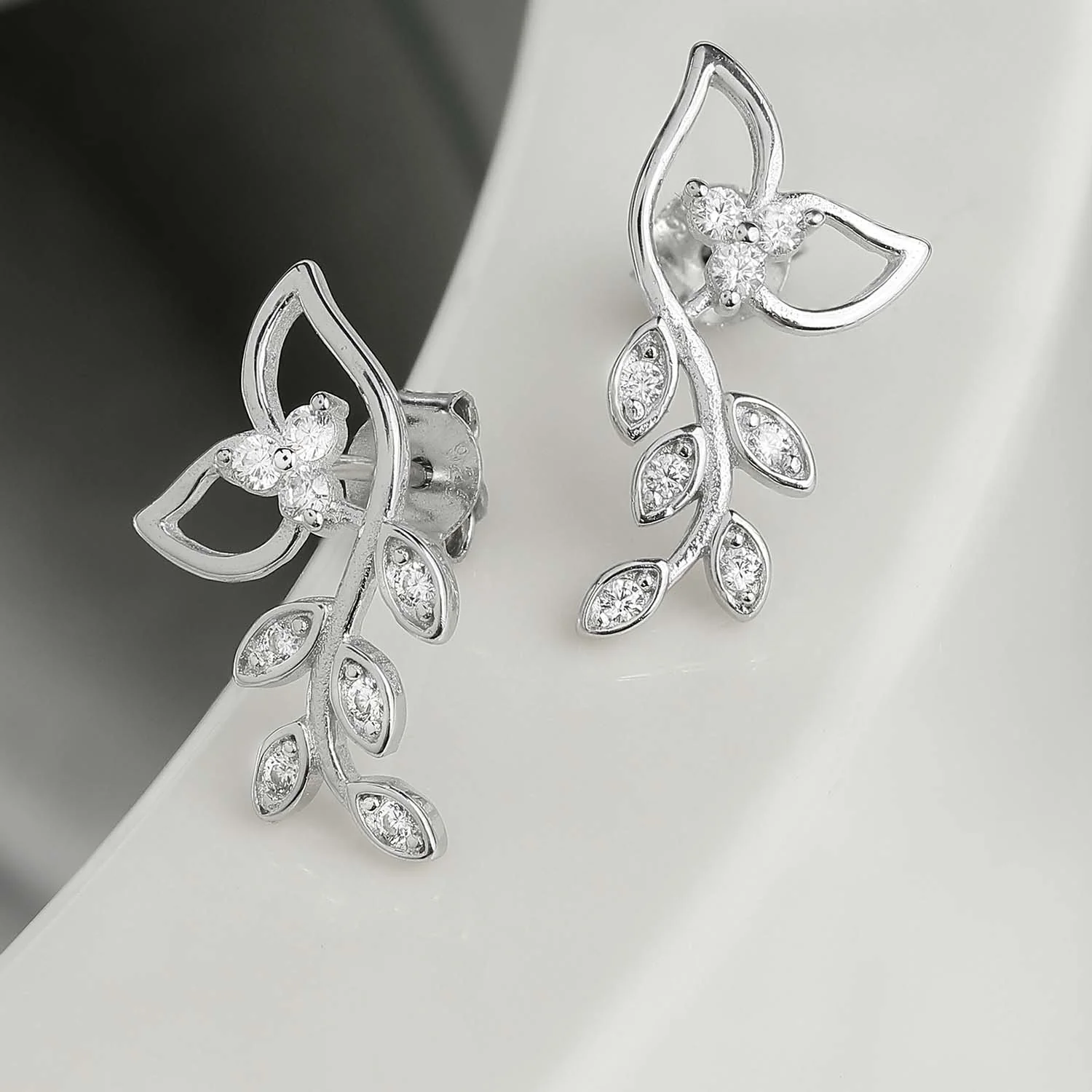 Sashay Away in Silver 925 Silver Stud Earrings - Image 2
