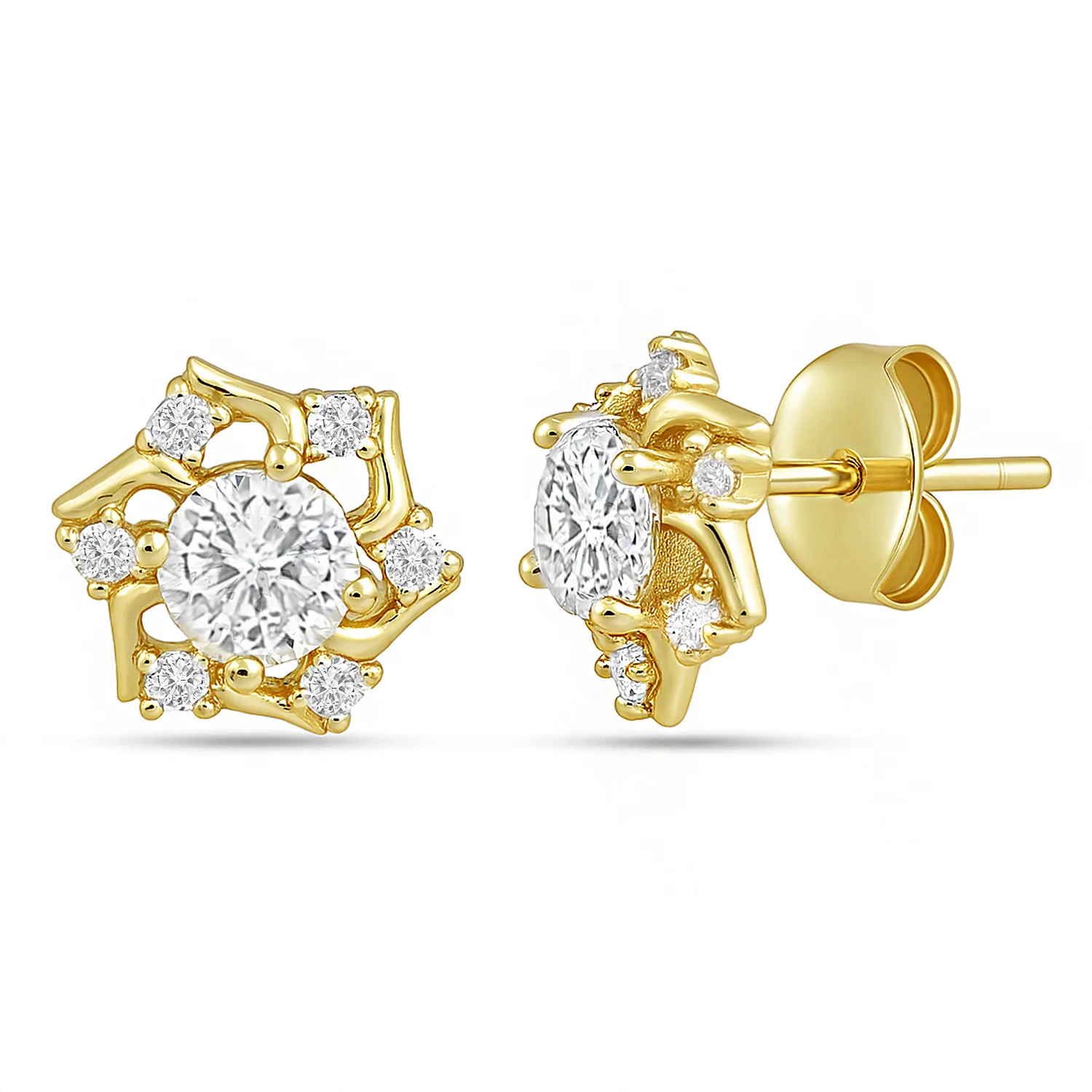 A Wish in Bloom Stud Gold Plated Earrings - Image 6