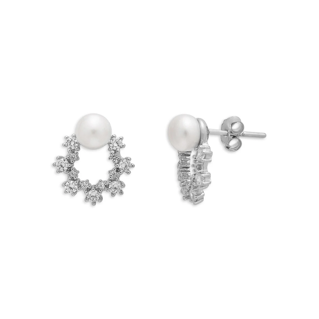 Floral Symphony Ensemble Rhodium-Plated 925 Sterling Silver Jewelry Set - Image 4