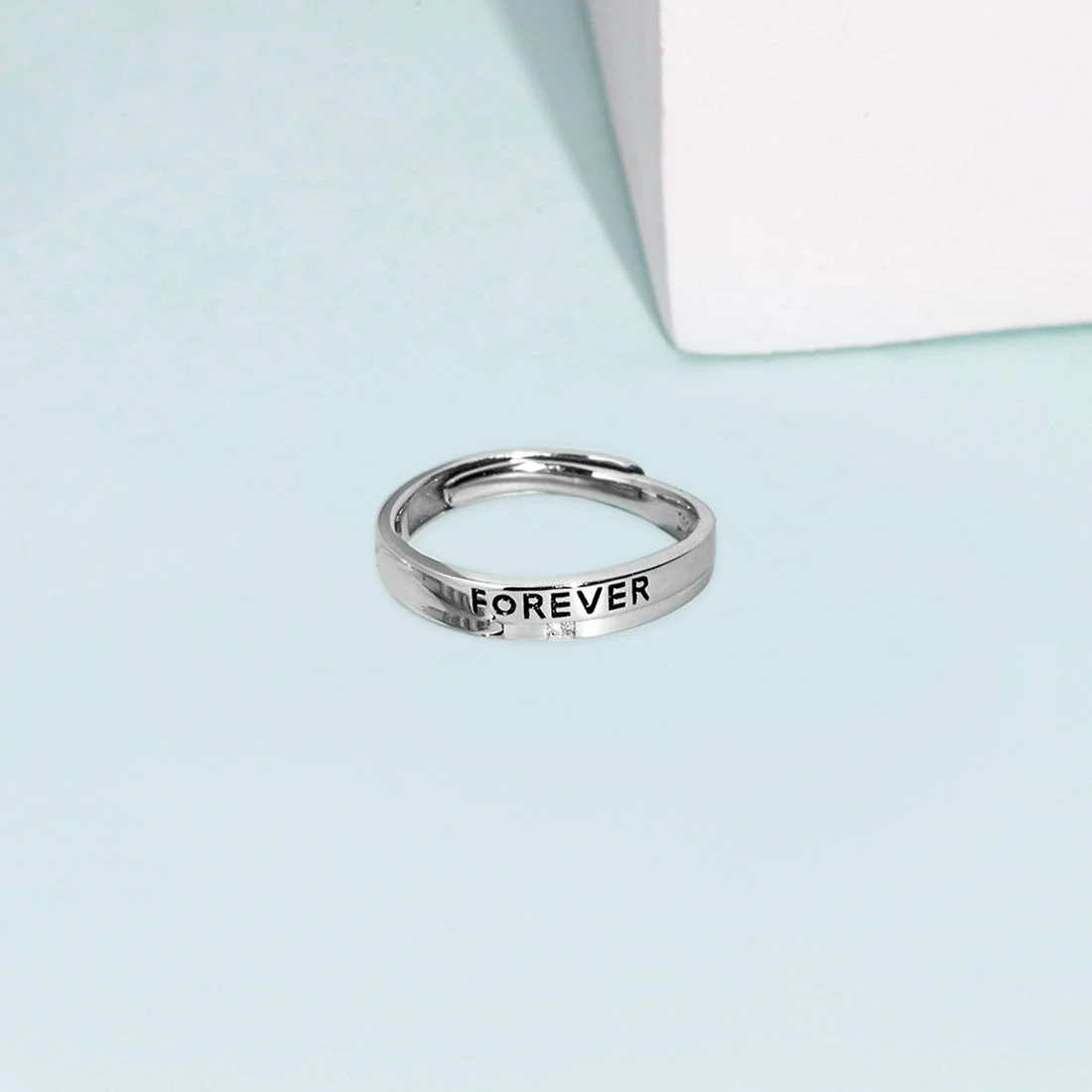 Forever & Ever 925 Silver Ring For Him (Adjustable)
