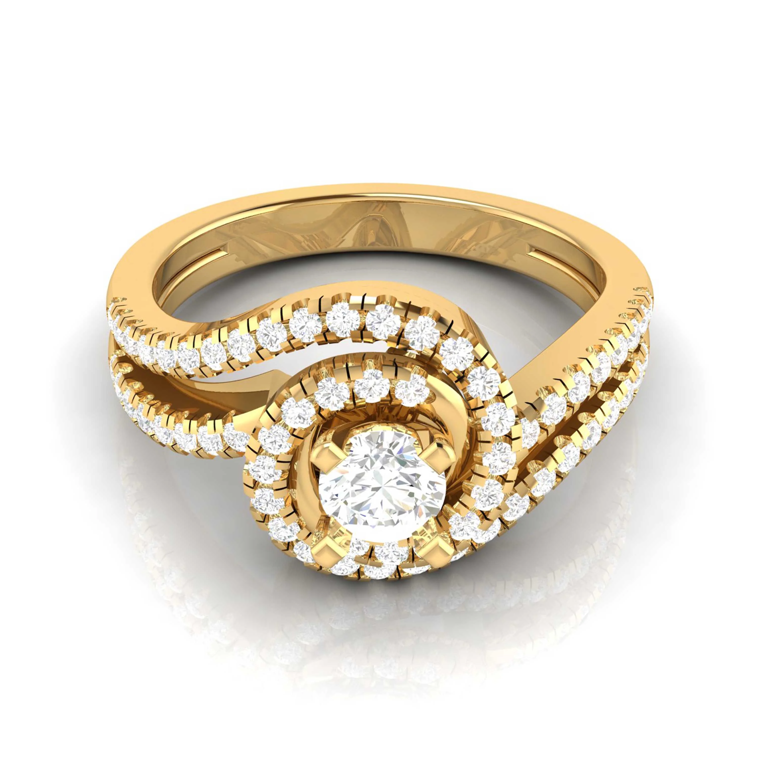 0.7 CT Gold Enchanted Diamond Eternity Ring - Image 3
