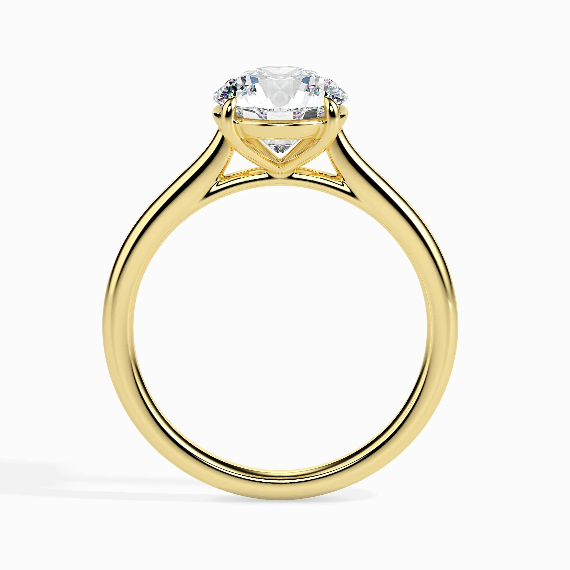 1 CT Gold Fleur Diamond Women Ring - Image 2