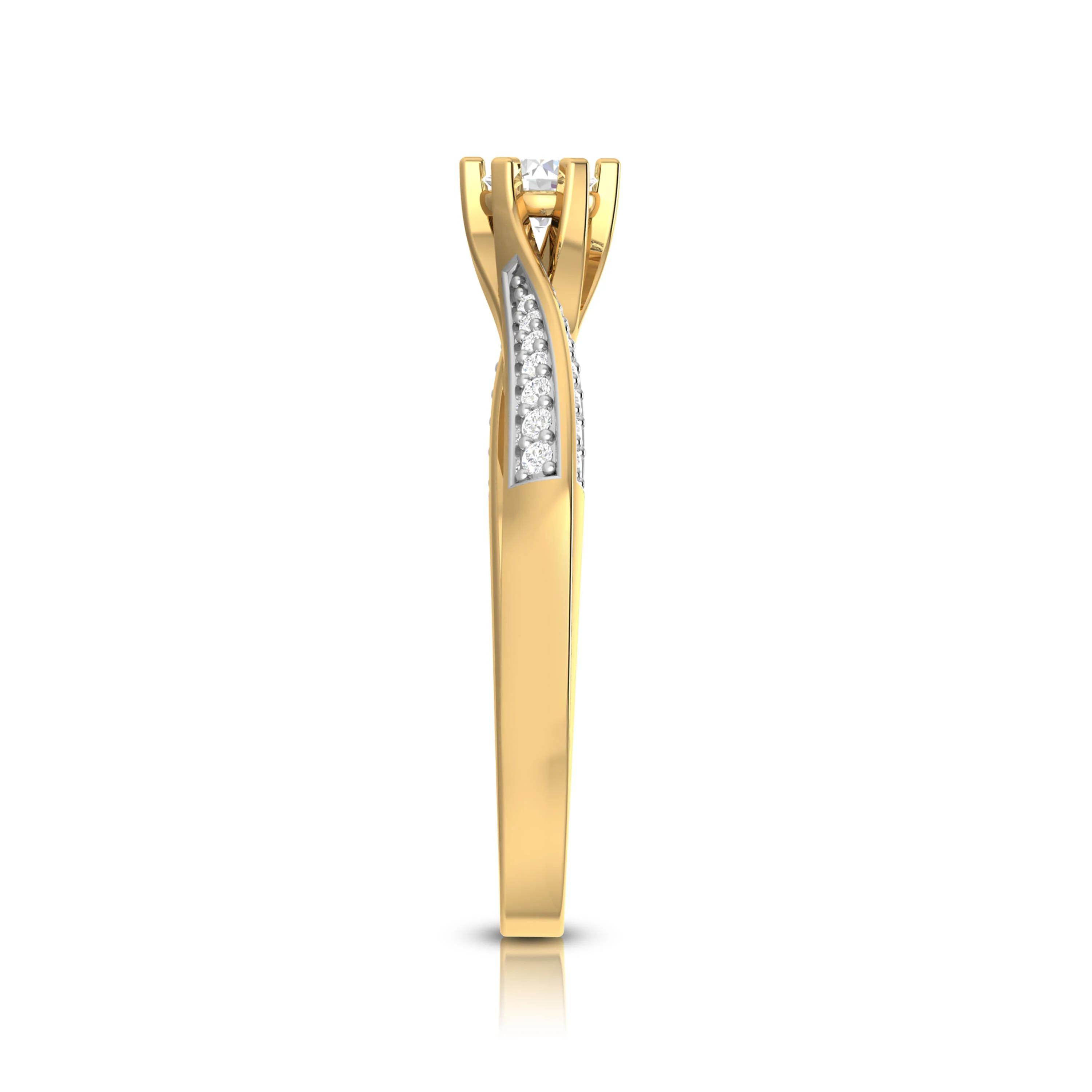 0.31 CT Gold Luminous Diamond Eternity Ring - Image 5