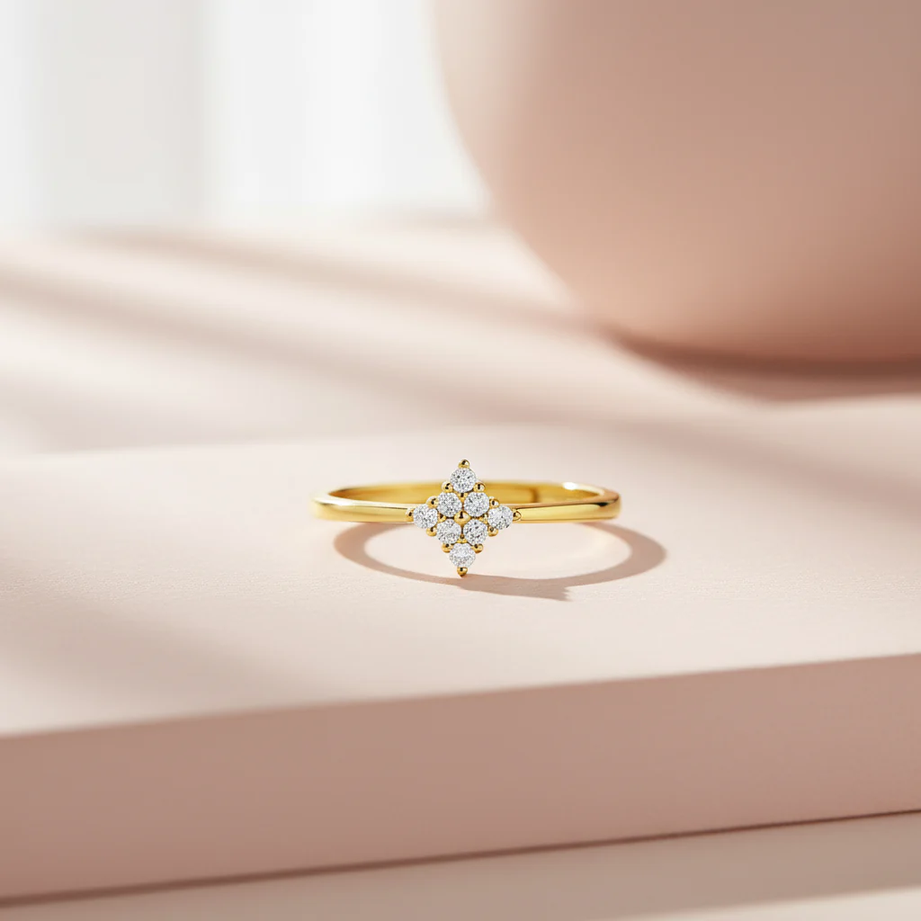 A Little Spark of Forever Gold Plated Ring (Adjustable) - Image 5