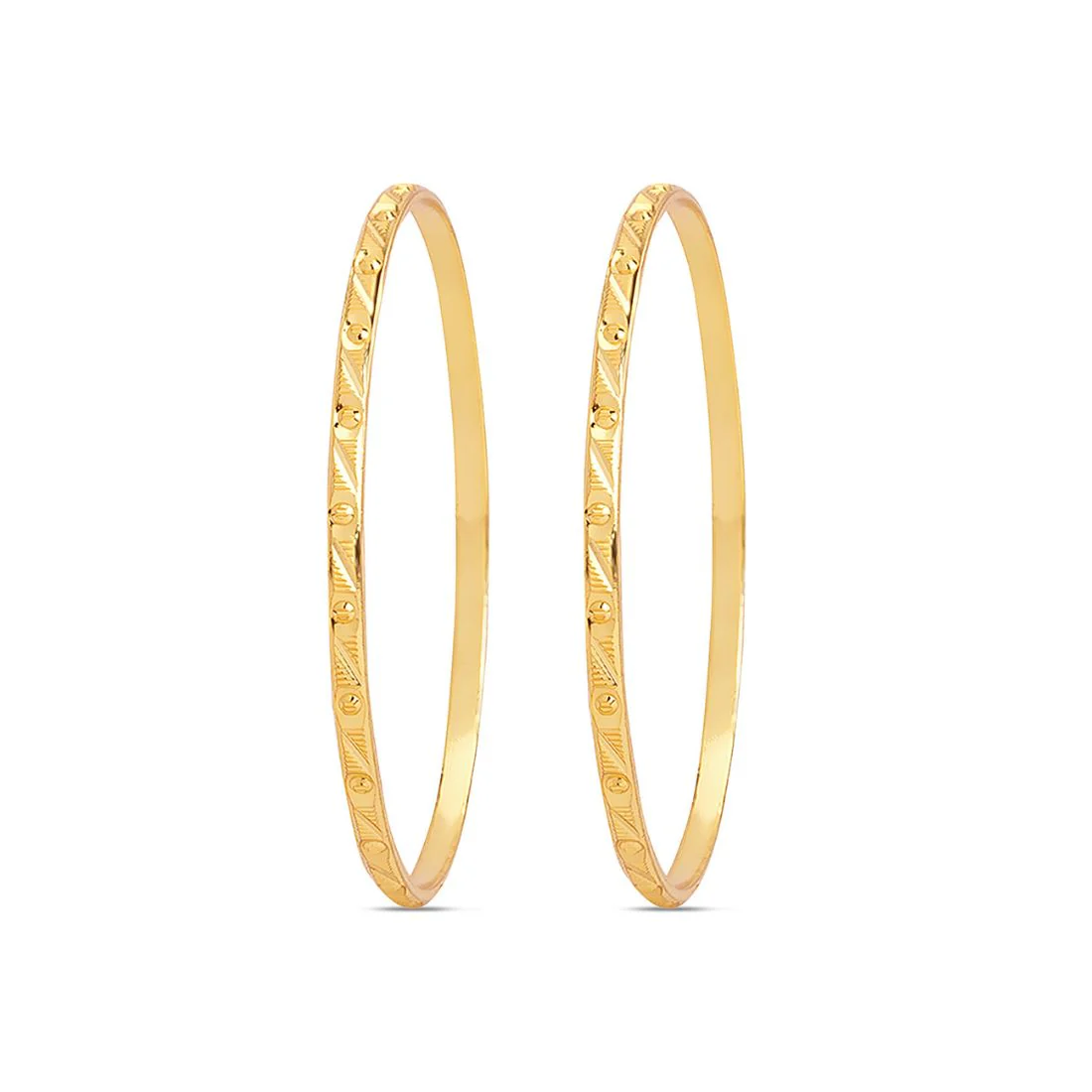 Golden Abstracts Gold Plated 925 Sterling Silver Bangles - Image 6
