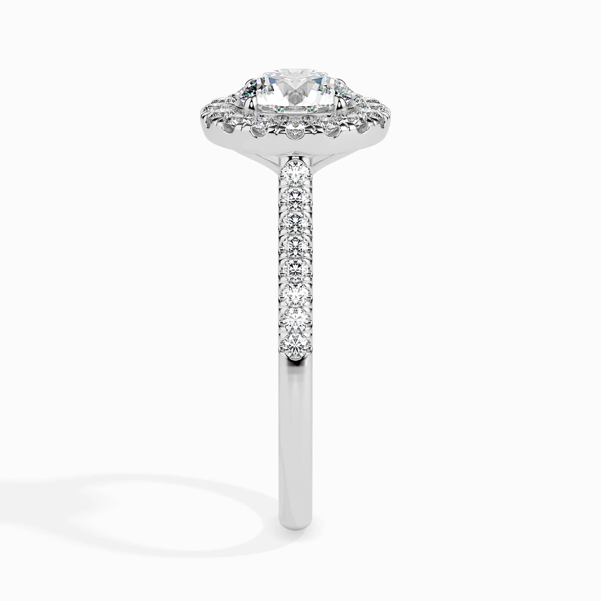 1 CT Golden Aura Round Diamond Ring - Image 12