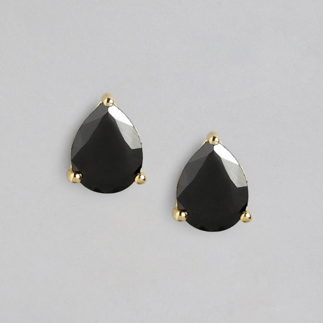 Golden Elegance Gold-Plated 925 Sterling Silver Stud Earrings - Image 3