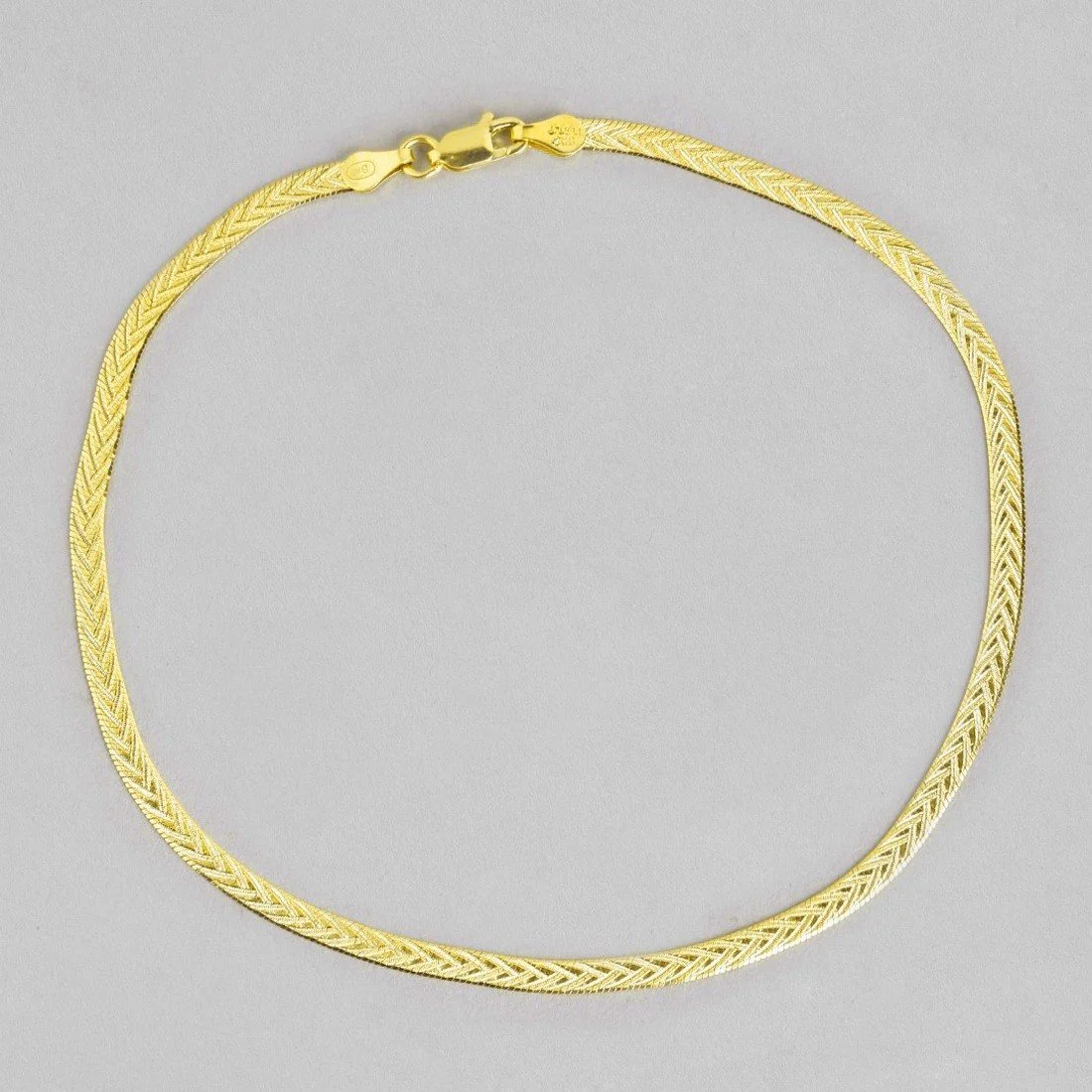 Golden Glow 925 Sterling Silver Women's Anklet - Image 6