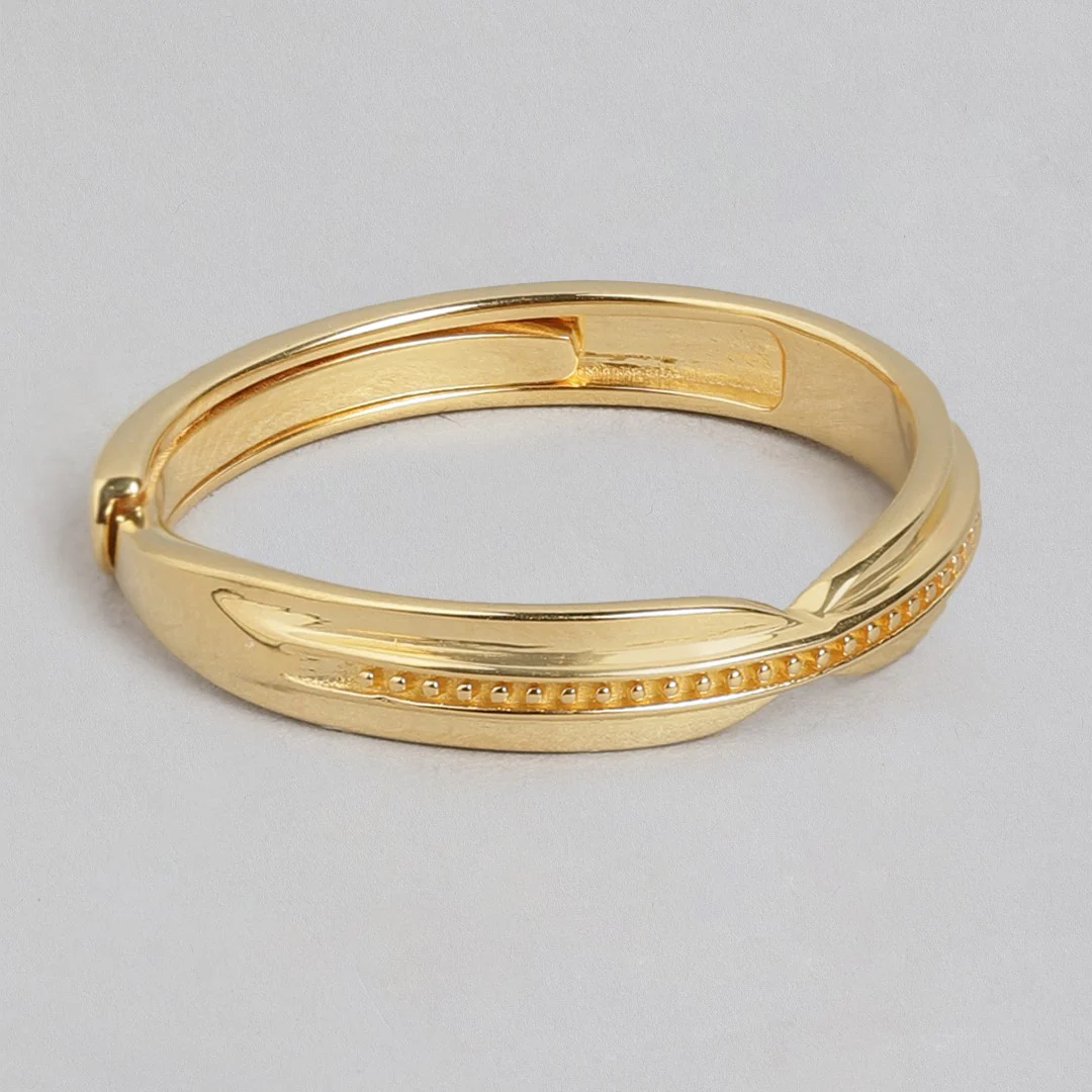 Golden Harmony Gold-Plated 925 Sterling Silver CZ Couple Ring (Adjustable) - Image 8