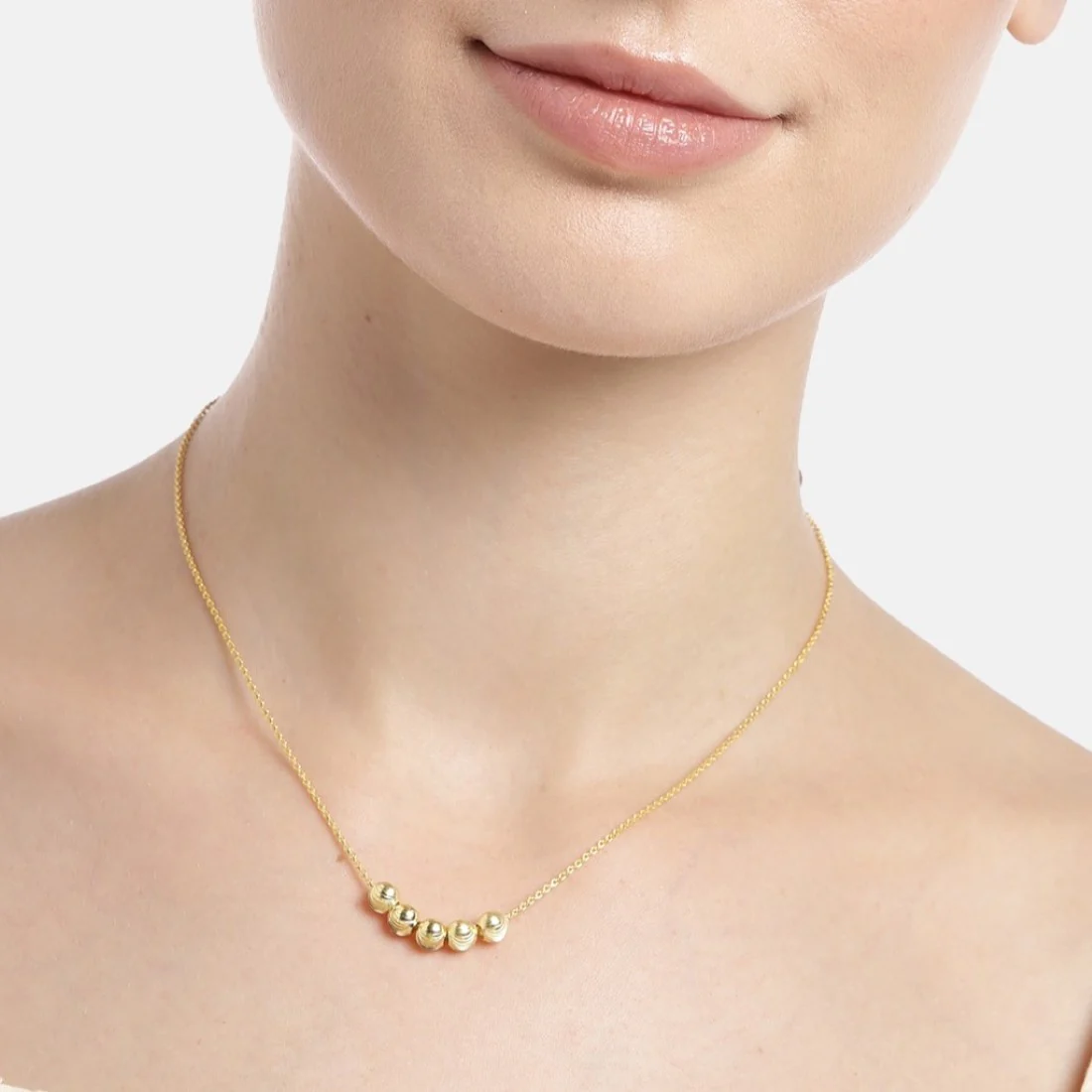 Golden Orb Elegance Gold-Plated 925 Sterling Silver Chain - Image 2