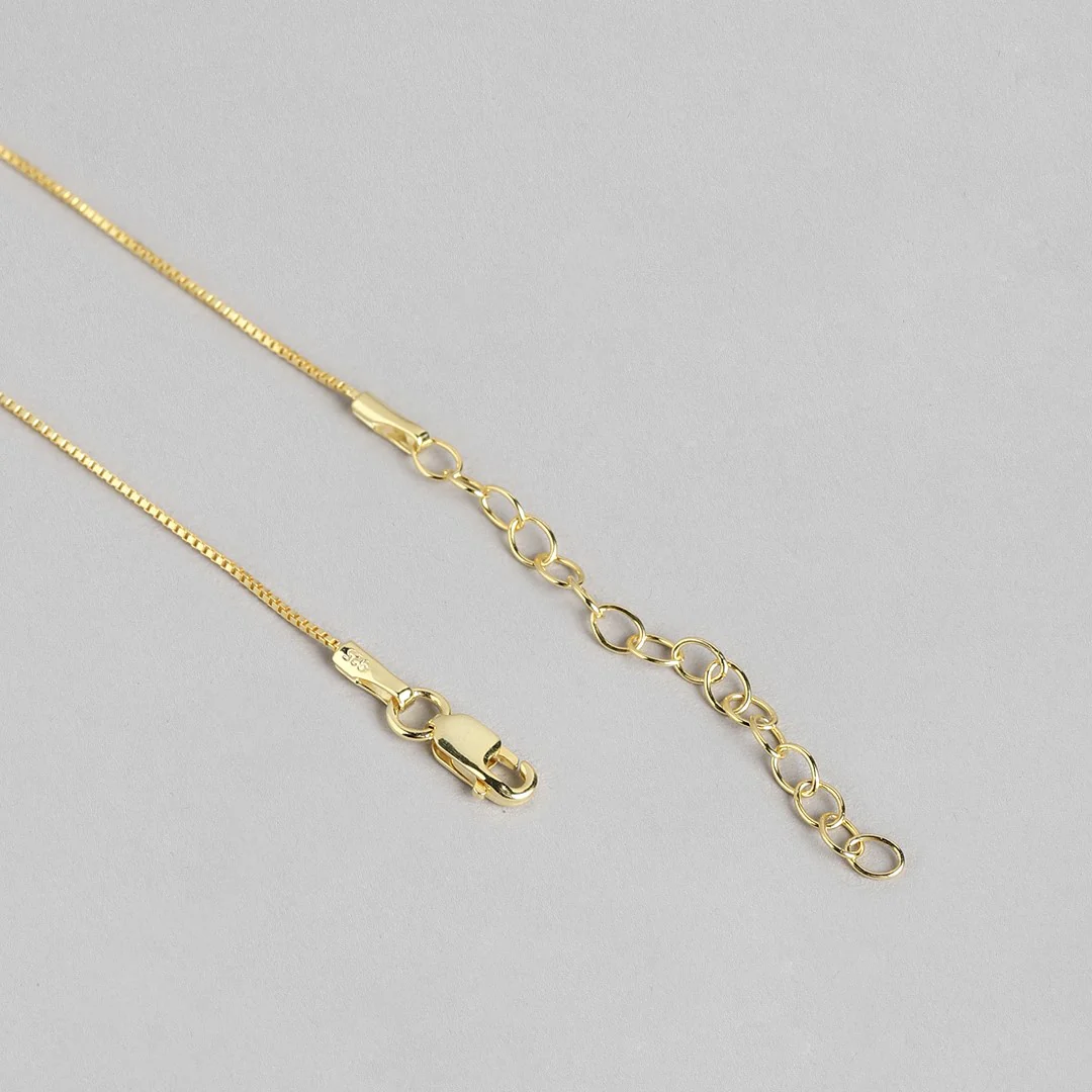Golden Radiance Adjustable Gold-Plated CZ 925 Sterling Silver Pendant with Chain - Image 7