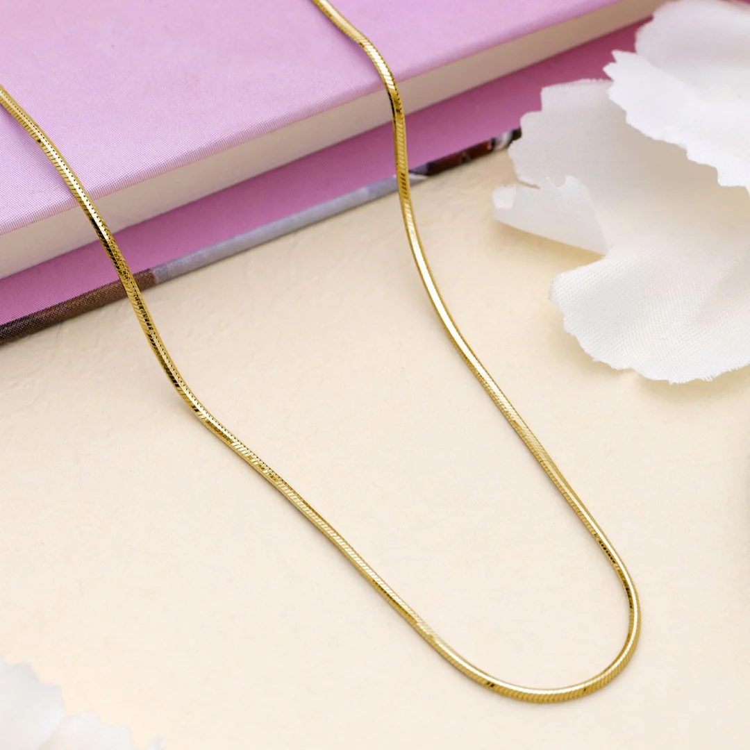 Golden Serpent 925 Sterling Silver Gold Plated Male Chain - Image 2