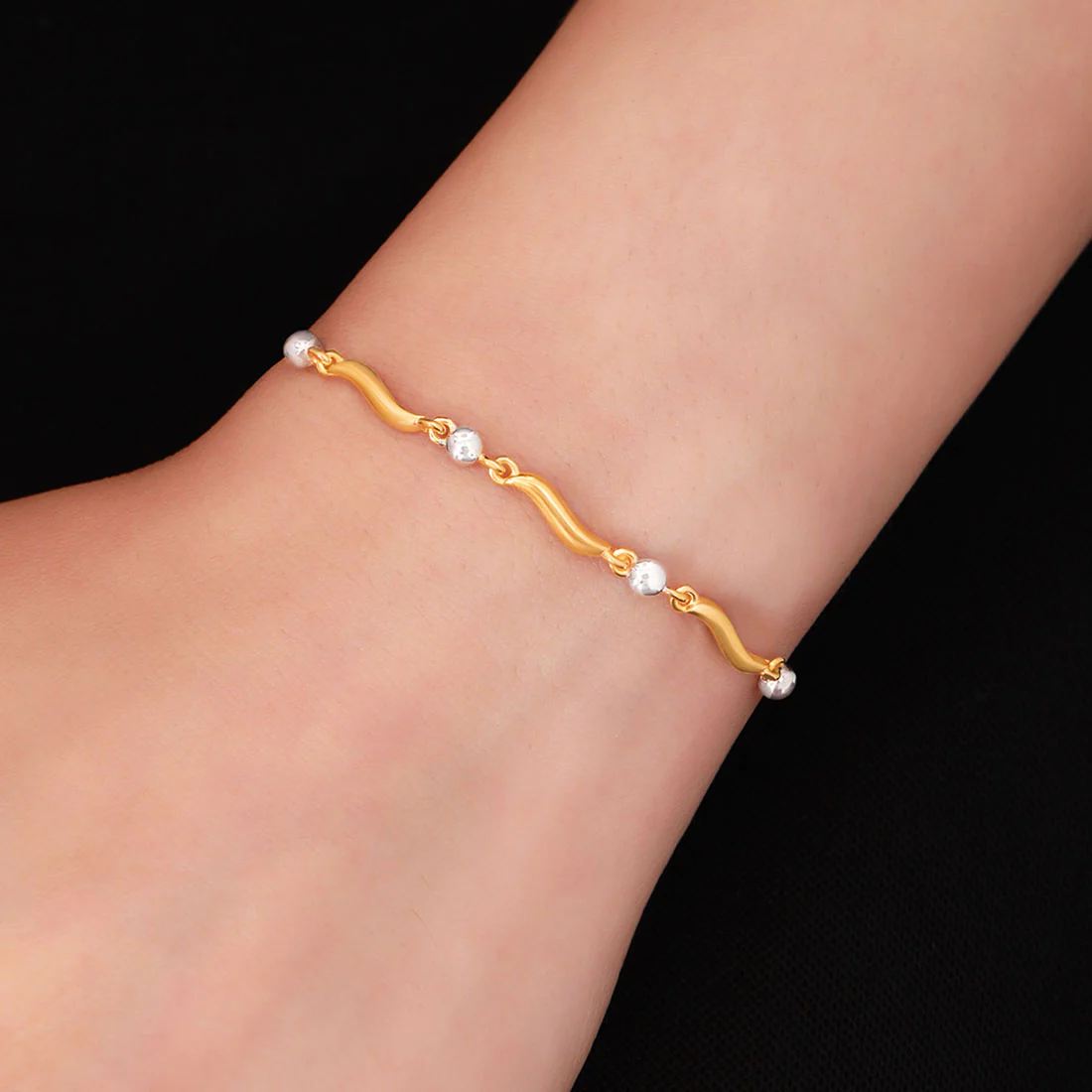 Graceful Art Dual Plated 925 Sterling Silver Bracelet - Image 2