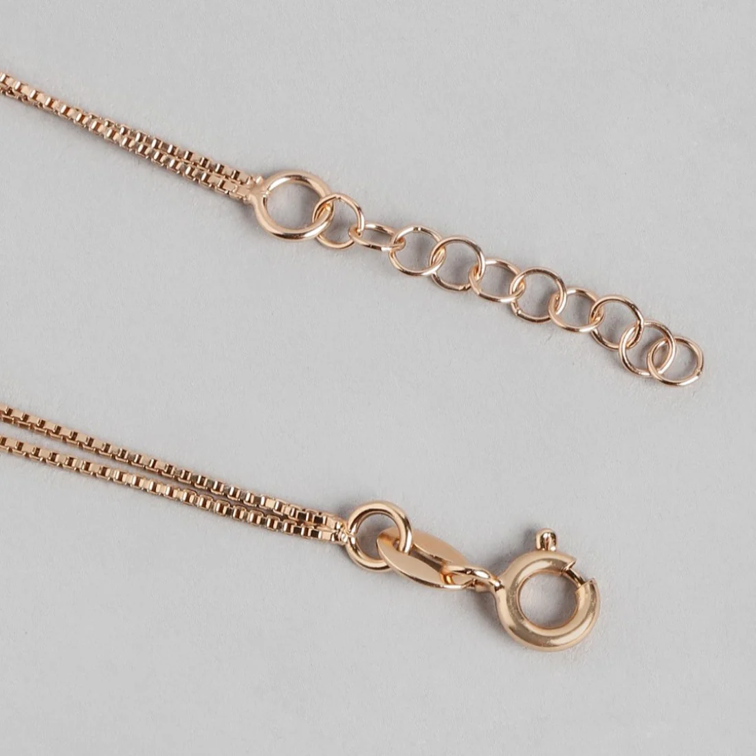 Graceful Foliage Rose Gold-Plated 925 Sterling Silver Leaf Anklet - Image 6